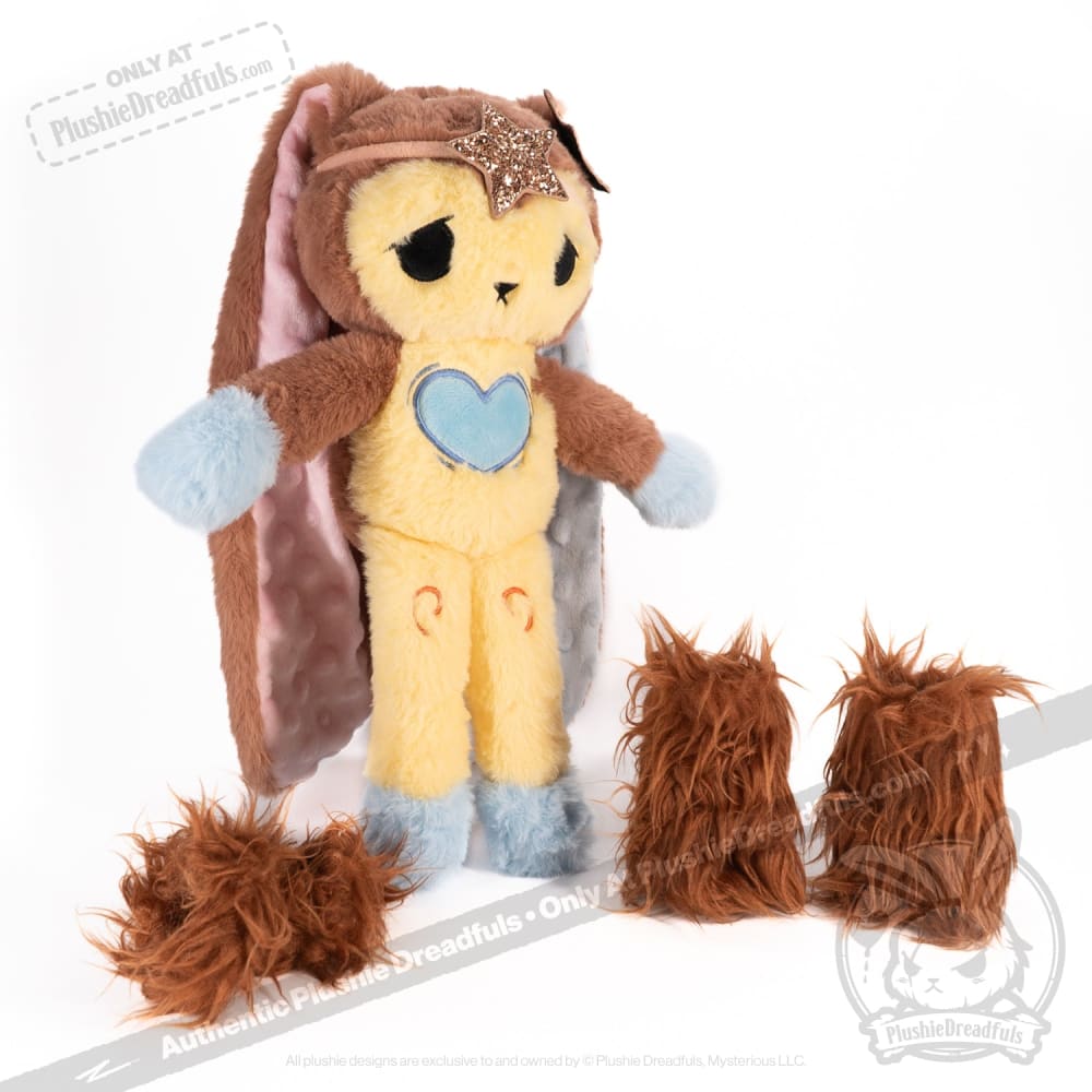 Plushie Dreadfuls POTS V2 Rabbit Stuffed Animal - Soft Cuddly Plush Toy for Kids, Anxiety Relief & Comfort, Perfect Gift for Collectors & Stress Relief