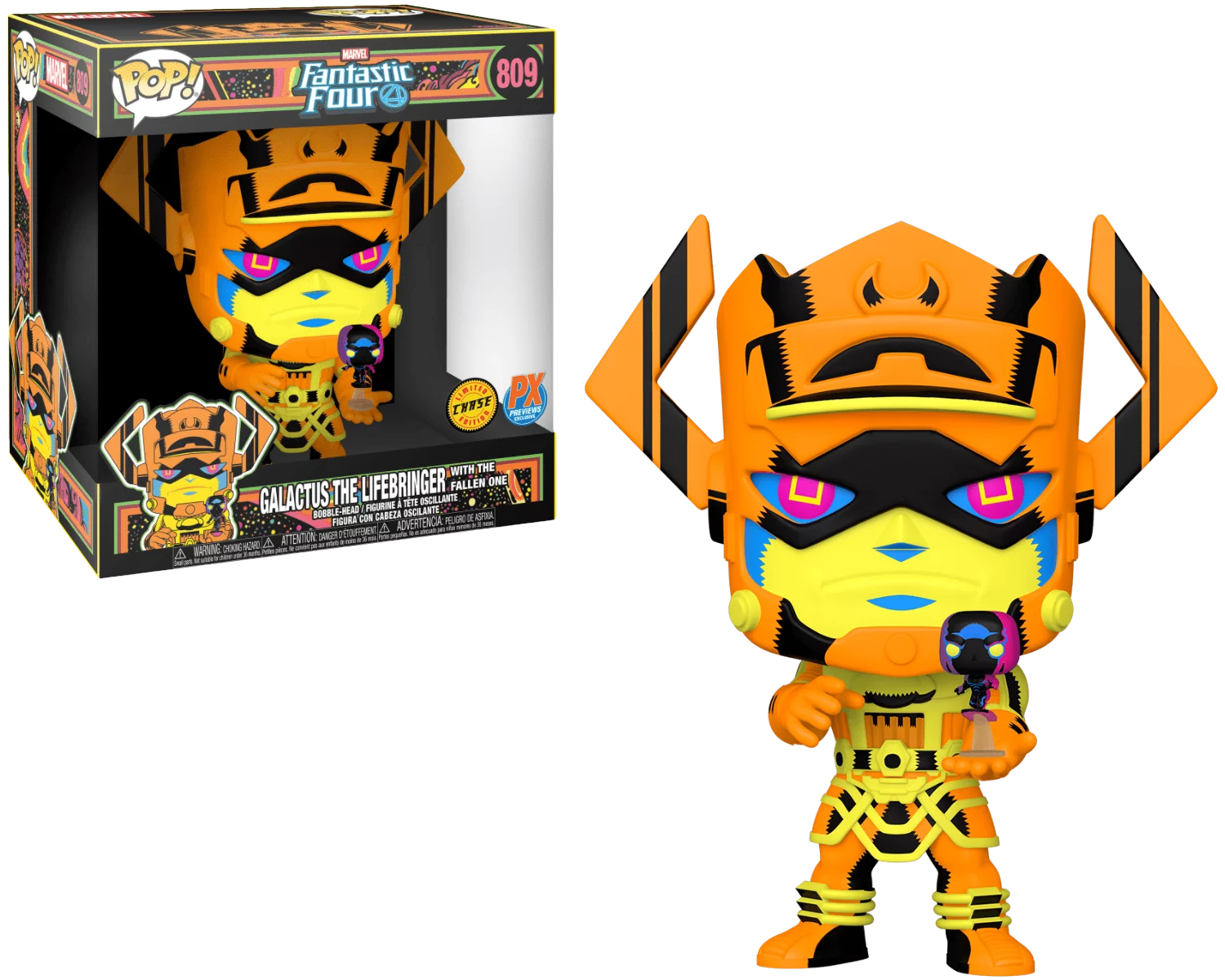 Fantastic Four Galactus The Lifebringer with The Fallen One Chase PX Preview #809 - Marvel Comics Collectible Action Figure for Display & Superhero Fans