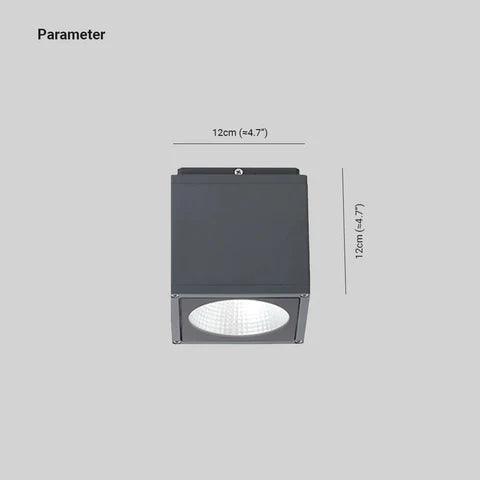 Square Prism LED Modern Flush Mount Ceiling Light - Energy Efficient Dimmable Lighting for Living Room, Bedroom, Kitchen & Office