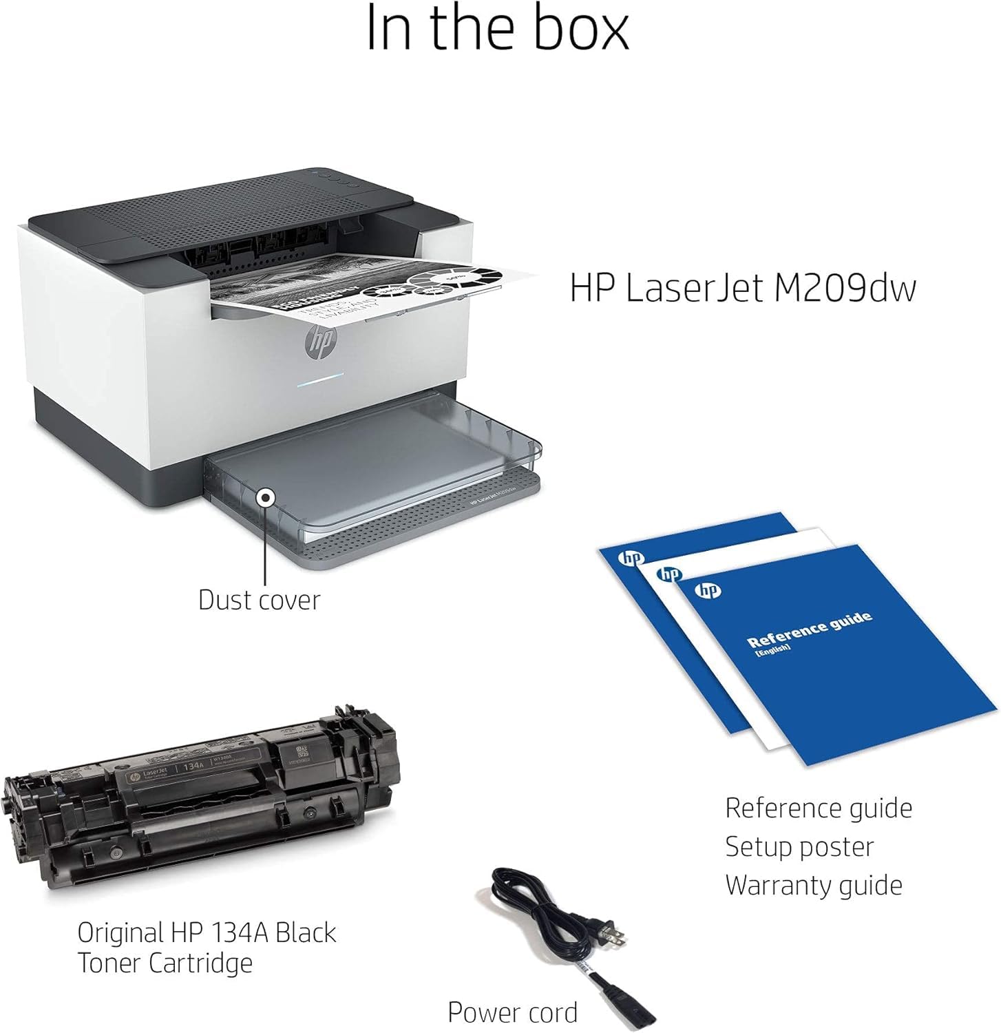HP Laserjet M209dw Wireless Monochrome Laser Printer - Fast 29ppm Printing, Automatic 2-Sided Duplex, Dual Band WiFi - Ideal for Home Office & Small Business | Compact Black & White Printer (Renewed) | Perfect for Documents, Reports & Everyday Printing Needs