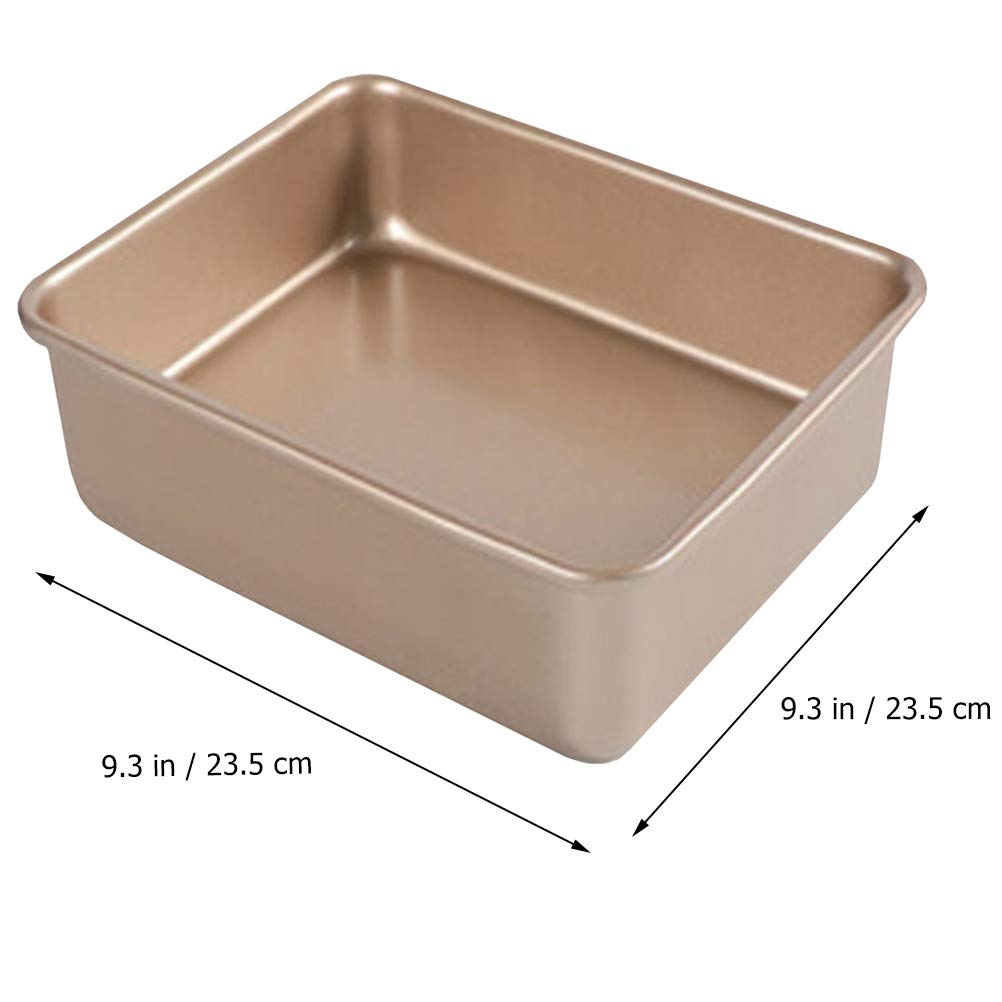 DOITOOL 1-Piece Square Baking Pan - Non-Stick Bread & Cake Pan - Durable Kitchen Bakeware for Brownies, Cakes & Bread (9x9 Inch) - Perfect for Home Baking, Parties & Holiday Treats