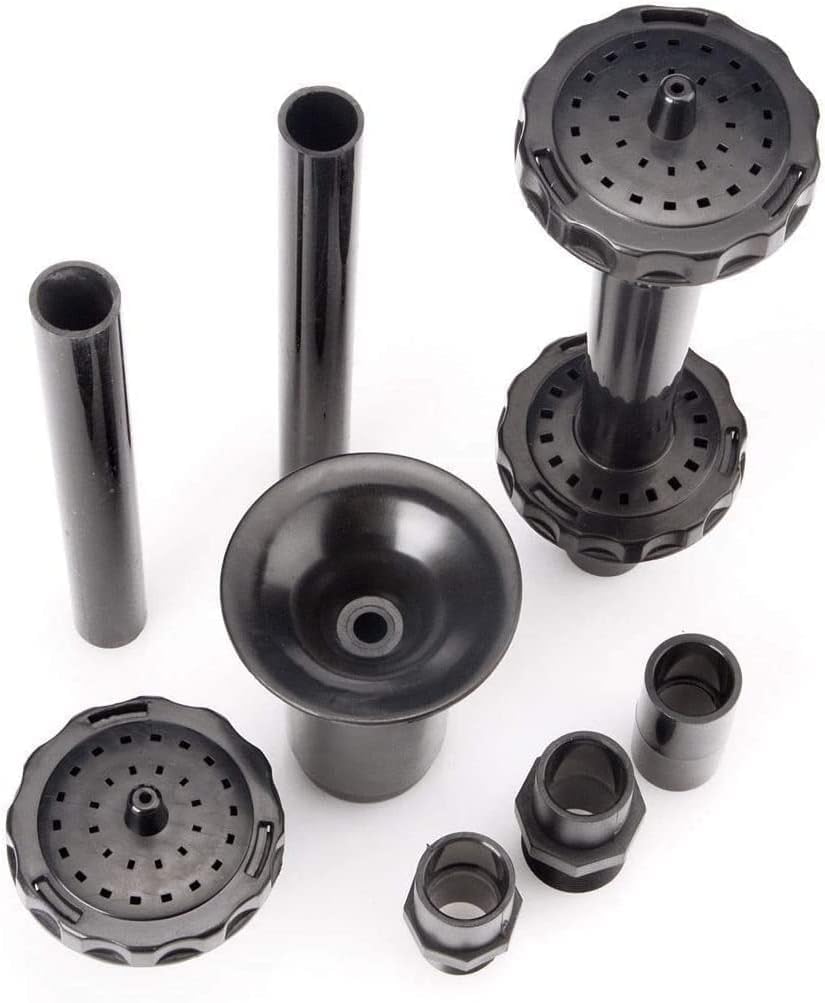 Solar Fountain Nozzles for Pond & Fish Tank - 2 Layer Water Feature Replacement Parts Set | Garden Decor, Outdoor Fountain Accessories | Perfect for Backyard, Patio & Aquarium Landscaping