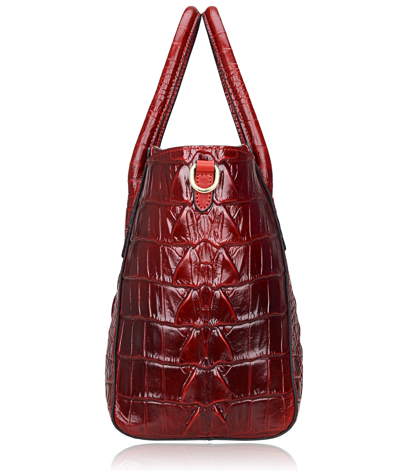 PIJUSHI Designer Crocodile-Embossed Leather Handbags for Women - Genuine Leather Top Handle Shoulder Purse - Elegant Work Bag & Evening Clutch for Office, Parties & Special Occasions