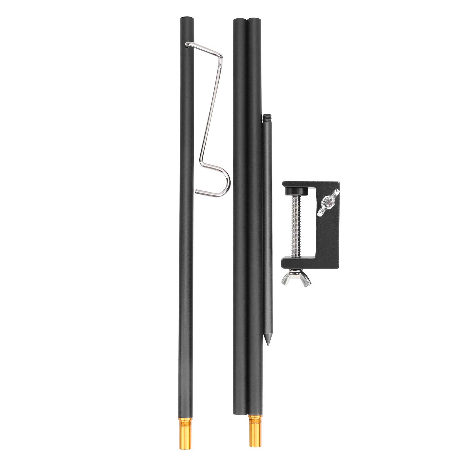 Portable Aluminum Alloy Light Stand for Outdoor Photography & Picnic - Dual-Use Support for Studio Lights & Camping Lanterns - Perfect for Backyard Parties, Beach Trips & Professional Photo Shoots