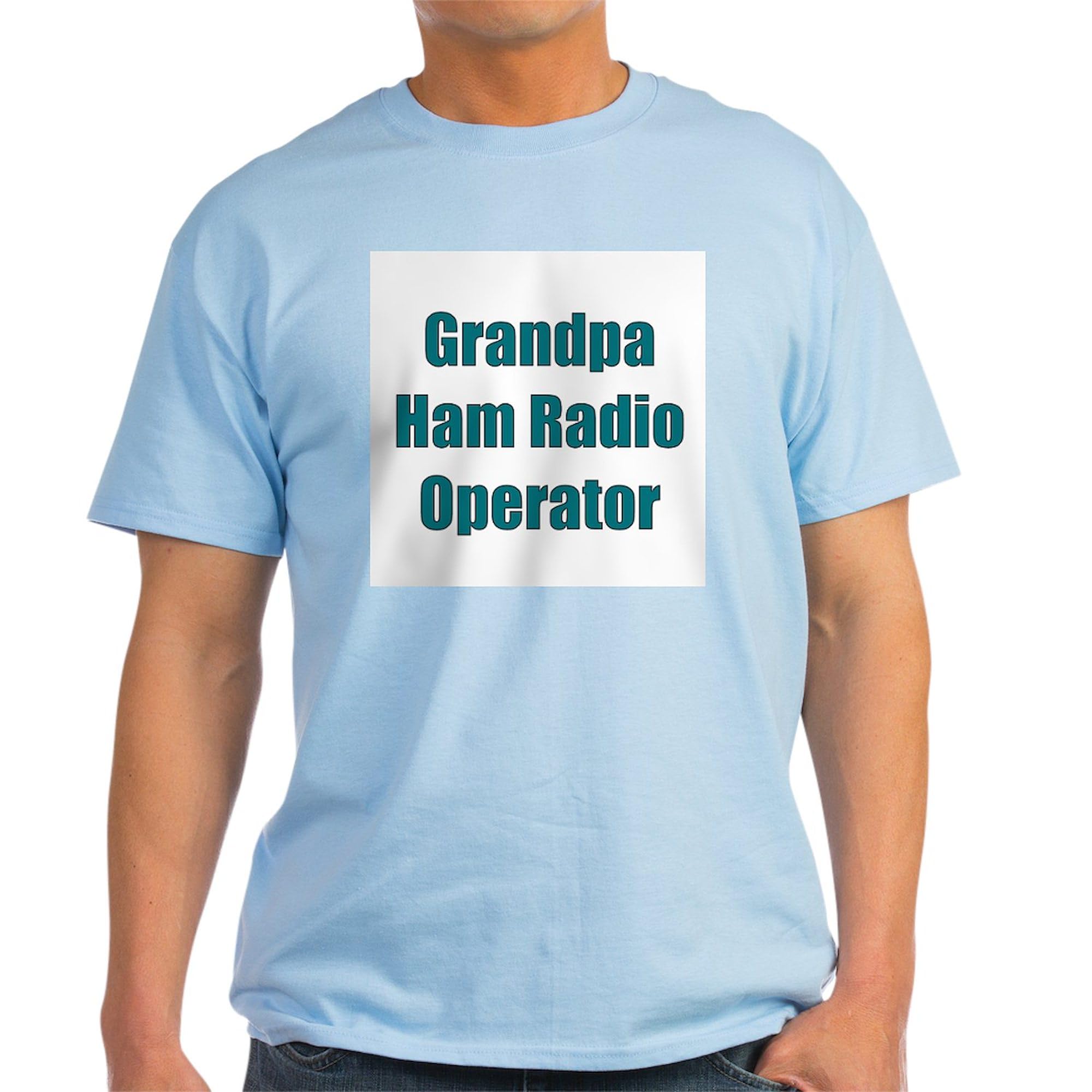 Grandpa Ham Radio Operator T-Shirt for Men - 100% Cotton Classic Graphic Tee | Perfect for Radio Enthusiasts, Father's Day Gifts & Casual Wear