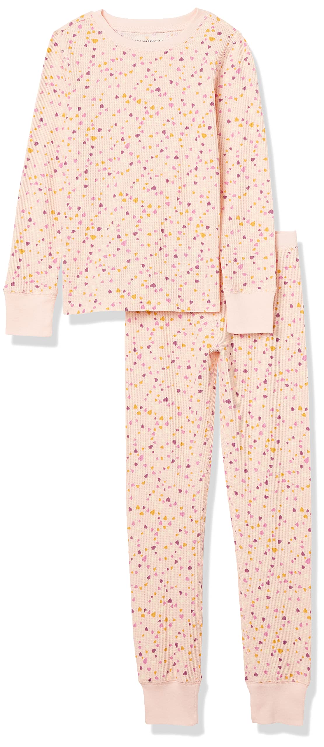Amazon Essentials Girls & Toddlers' Thermal Long Underwear Set - Warm Winter Base Layer for Cold Weather - Perfect for Snow Play, Skiing & Outdoor Activities