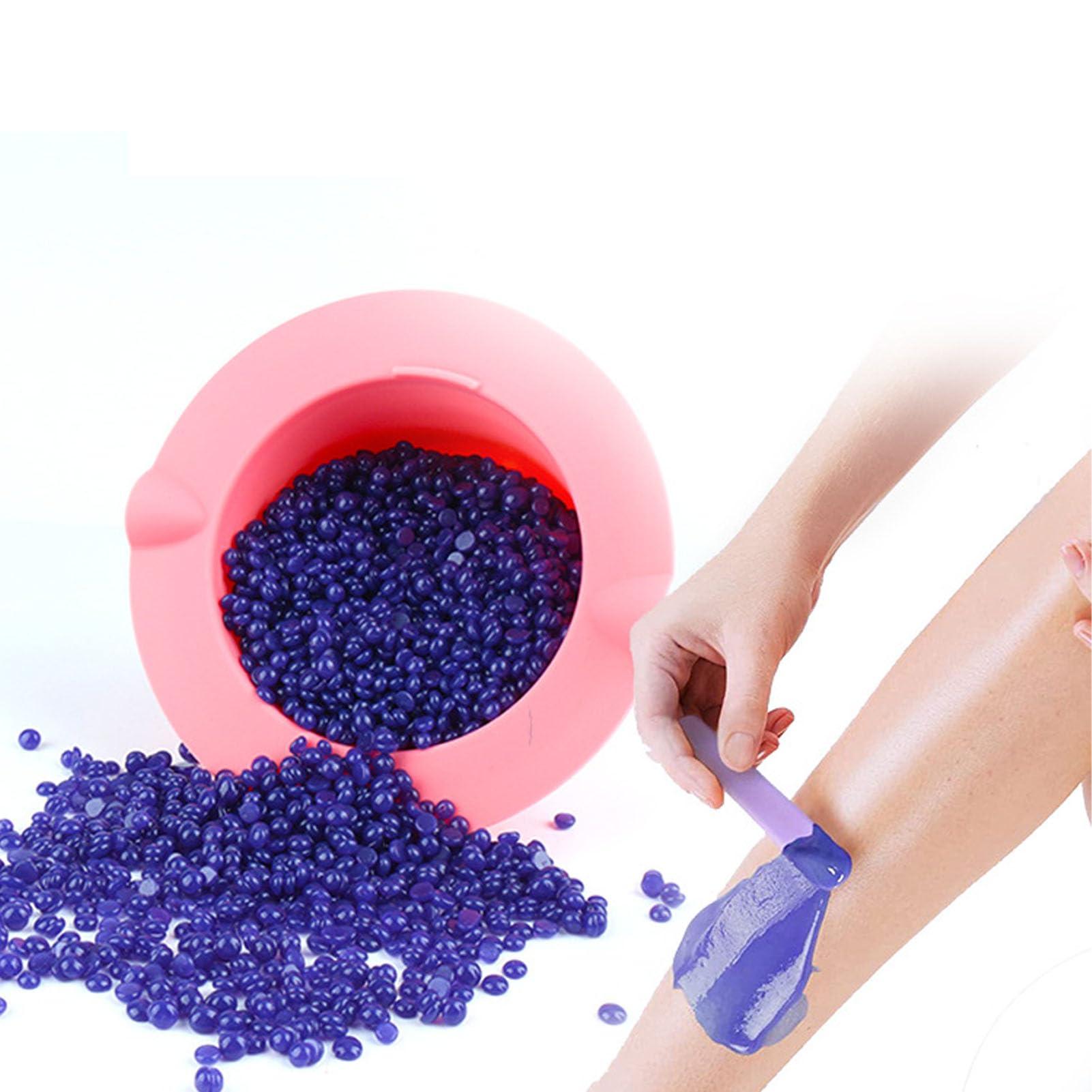 2pcs 400ML Silicone Wax Warmer Liner Bowl - Non Stick Wax Melting Pot for Wax Heating, Reusable Wax Warmer Replacement - Perfect for DIY Hair Removal, Candle Making & Beauty Salon Use