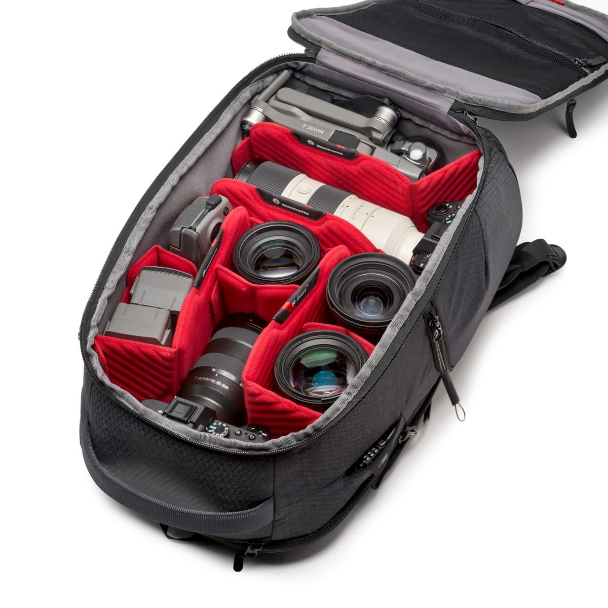 Manfrotto PRO Light Frontloader M Professional Camera Backpack - Side & Front Access, Tripod Mount, Padded Design with Interchangeable Dividers (Black) | Perfect for Photographers, Videographers & Travel Enthusiasts
