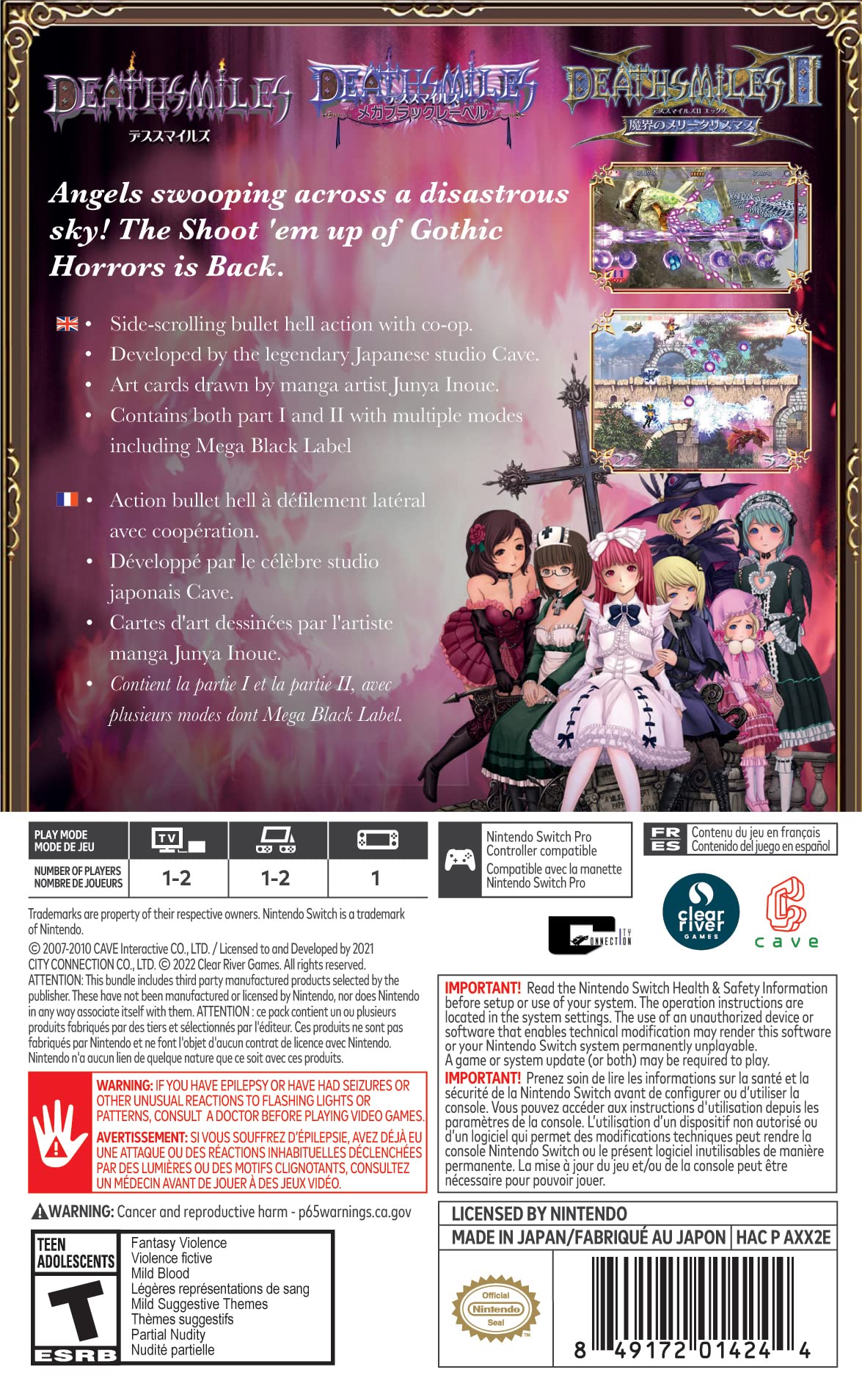 Deathsmiles I & II - Nintendo Switch Game | Classic Shoot 'Em Up | Perfect for Arcade Fans & Retro Gaming Enthusiasts