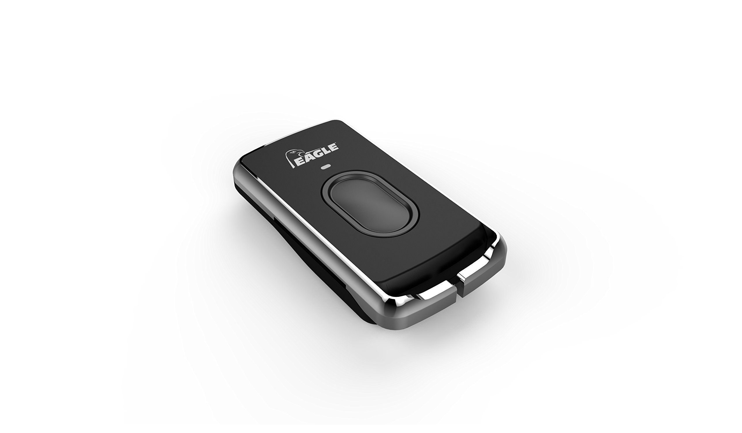 Eagle Chrome Series 1-Button Keychain Remote Transmitter EG640 - Compatible with EG650/EG652 Receivers Only | Car Key Fob Replacement, Vehicle Security System Accessory | Perfect for Keyless Entry & Remote Start Systems