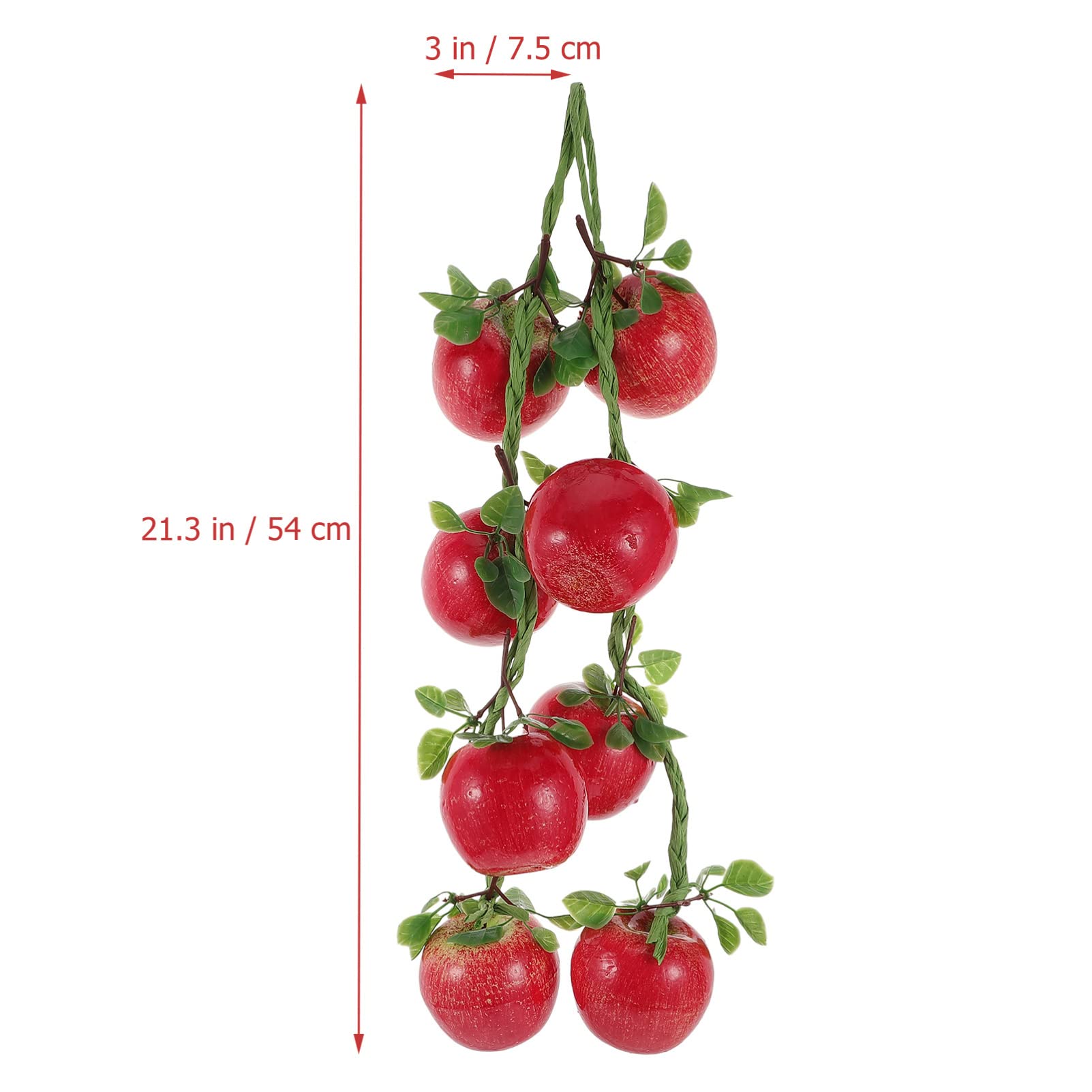 TOYANDONA Artificial Fruit Garland - 2 Pack Realistic Fake Fruit Decor for Kitchen, Farmhouse & Home | Hanging Ornament, Photography Props & Wall Decor | Perfect for Wedding, Party & Seasonal Displays