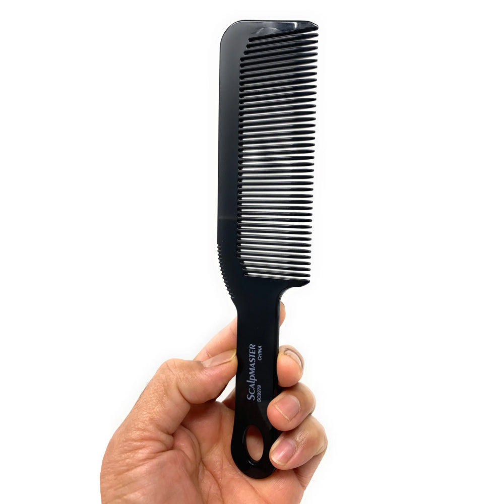 Scalpmaster 9 Inch Professional Barber Clipper Comb - Black Hair Cutting & Blending Comb for Fade, Taper & Precision Haircuts (1 Piece) - Perfect for Salon, Home & Professional Styling