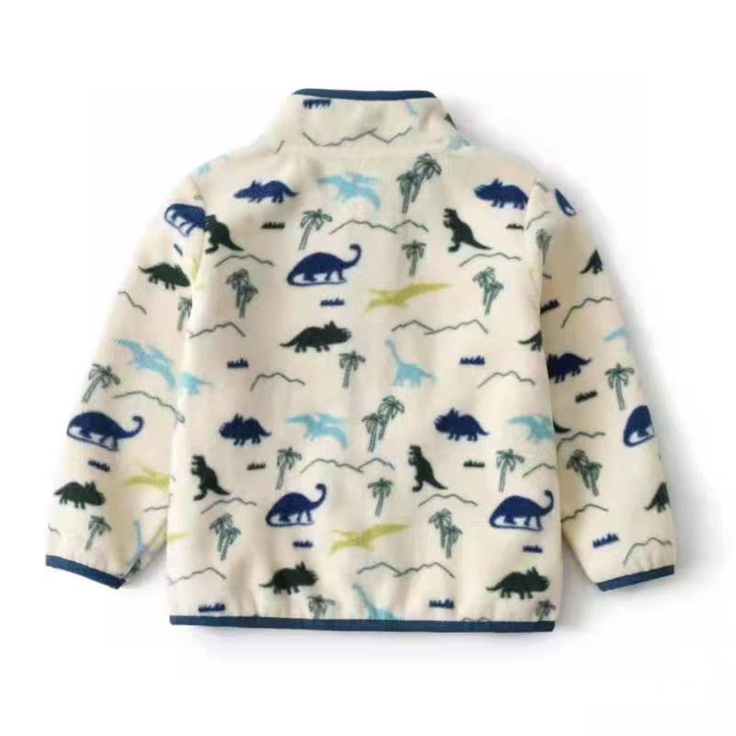 **Boys' Fleece Jacket with Full Zipper - Soft & Warm Printed Outerwear for Toddlers - Perfect for Playdates, Outdoor Adventures & Cool Weather**