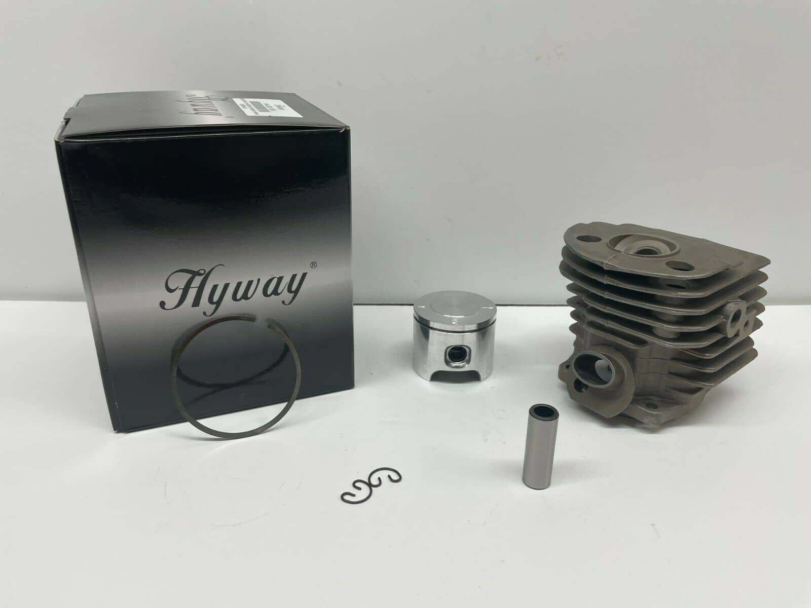 Hyway Nikasil Pop Up Cylinder Piston Kit for Husqvarna 55 Chainsaw - 46mm Bore Size - Compatible with Models 503 60 91 71 - High Performance Replacement Part for Forestry and Landscaping Work