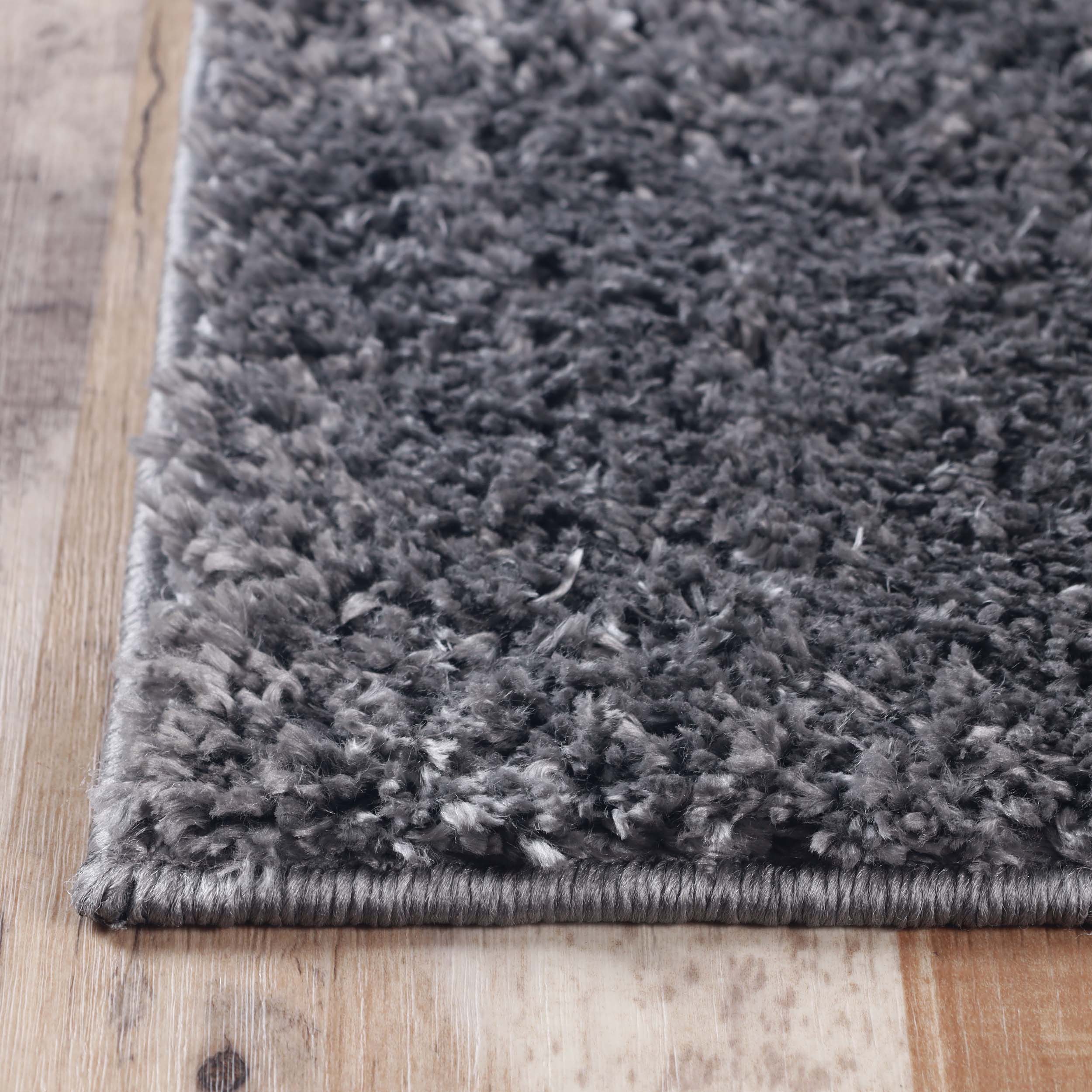 Berlin Solid Indoor Plush Shag Runner Rug - Soft Area Rug for Living Room, Bedroom, Nursery - Non-Slip Comfortable Floor Mat for Home Decor