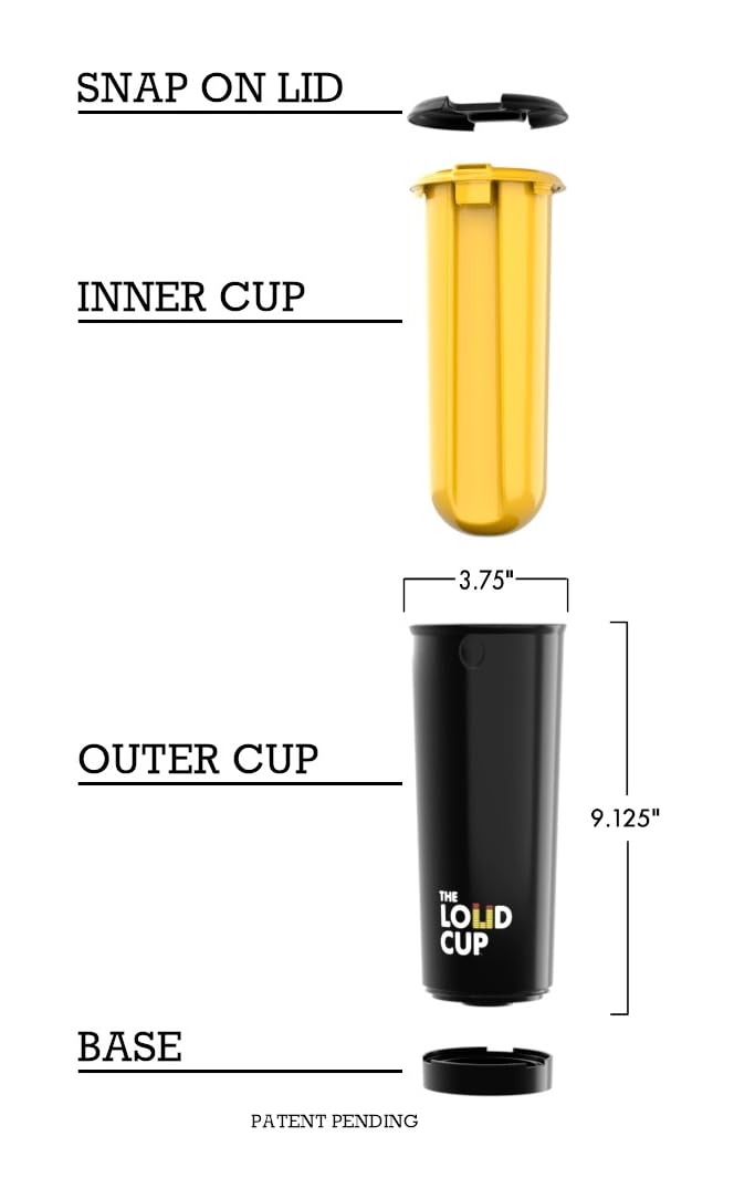 20 oz The LoudCup Tumbler with Built-in Stadium Horn - Reusable Insulated Water Bottle for Sports Fans (Bluejay Blue) - Perfect for Game Day, Tailgating, Cheering & Outdoor Events - World's Loudest Fan Cup