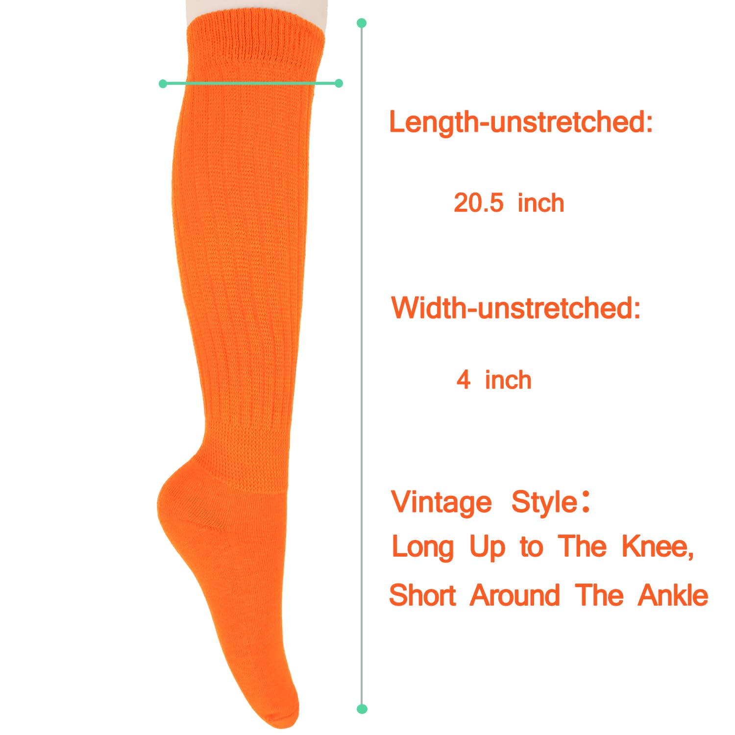 Benefeet Women's & Girls' Slouch Scrunch Long Knit Stacked Knee High Boot Socks - 80s 90s Retro Style Funny Novelty Socks for Winter Fashion, Cosplay & Vintage Outfits