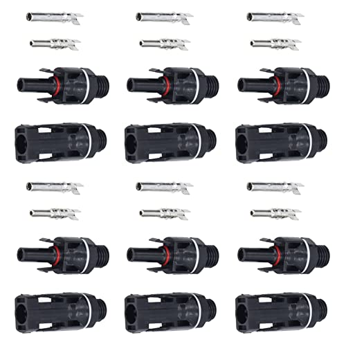 Solar Panel End Connector - Anti-Aging Insulated PV Connectors for Solar Power Generation | Perfect for Home & Commercial Solar Systems
