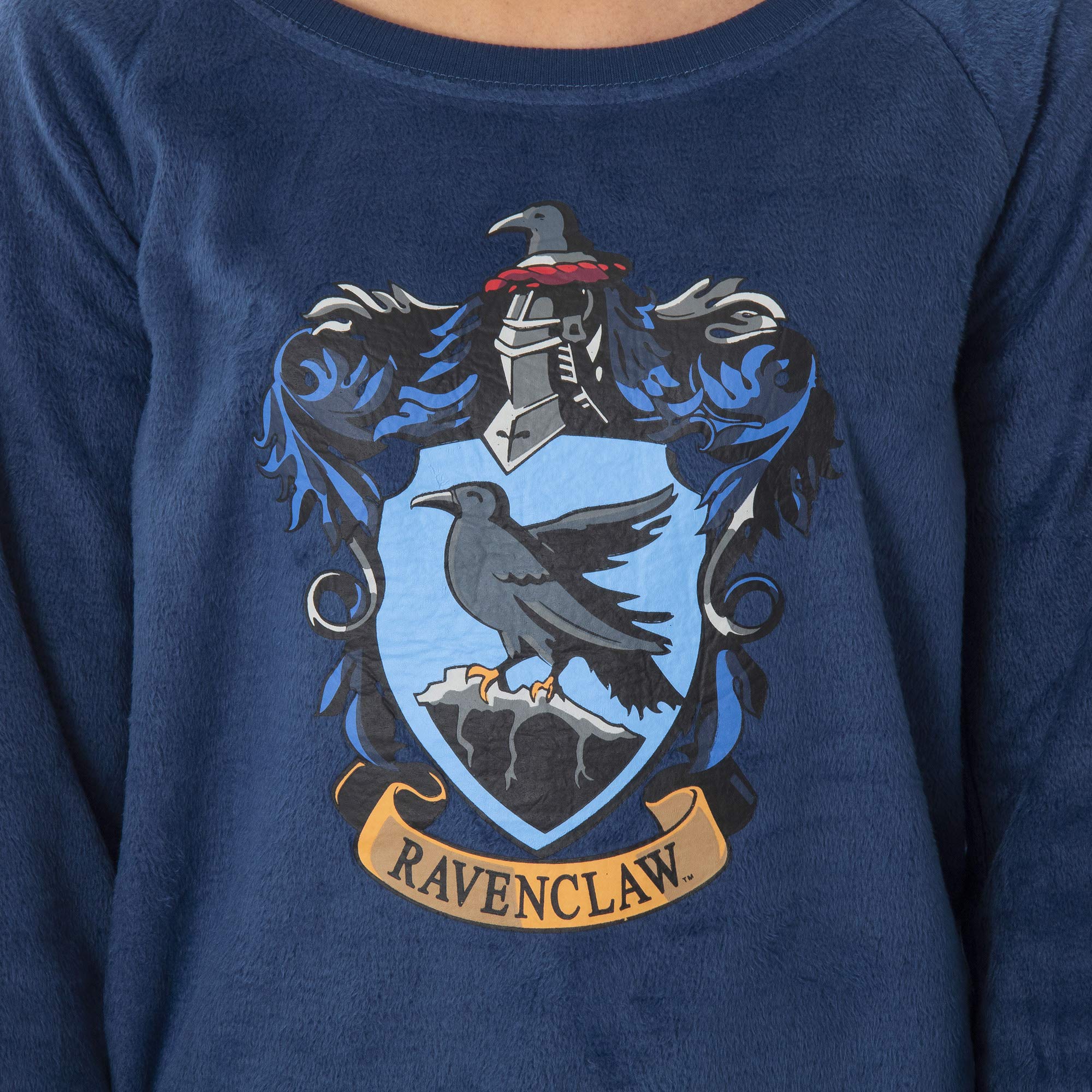Harry Potter Hogwarts House Crest Fleece Pajama Set for Kids - Gryffindor, Slytherin, Ravenclaw & Hufflepuff - Cozy Sleepwear for Boys & Girls - Perfect for Halloween, Christmas Gifts & Movie Nights