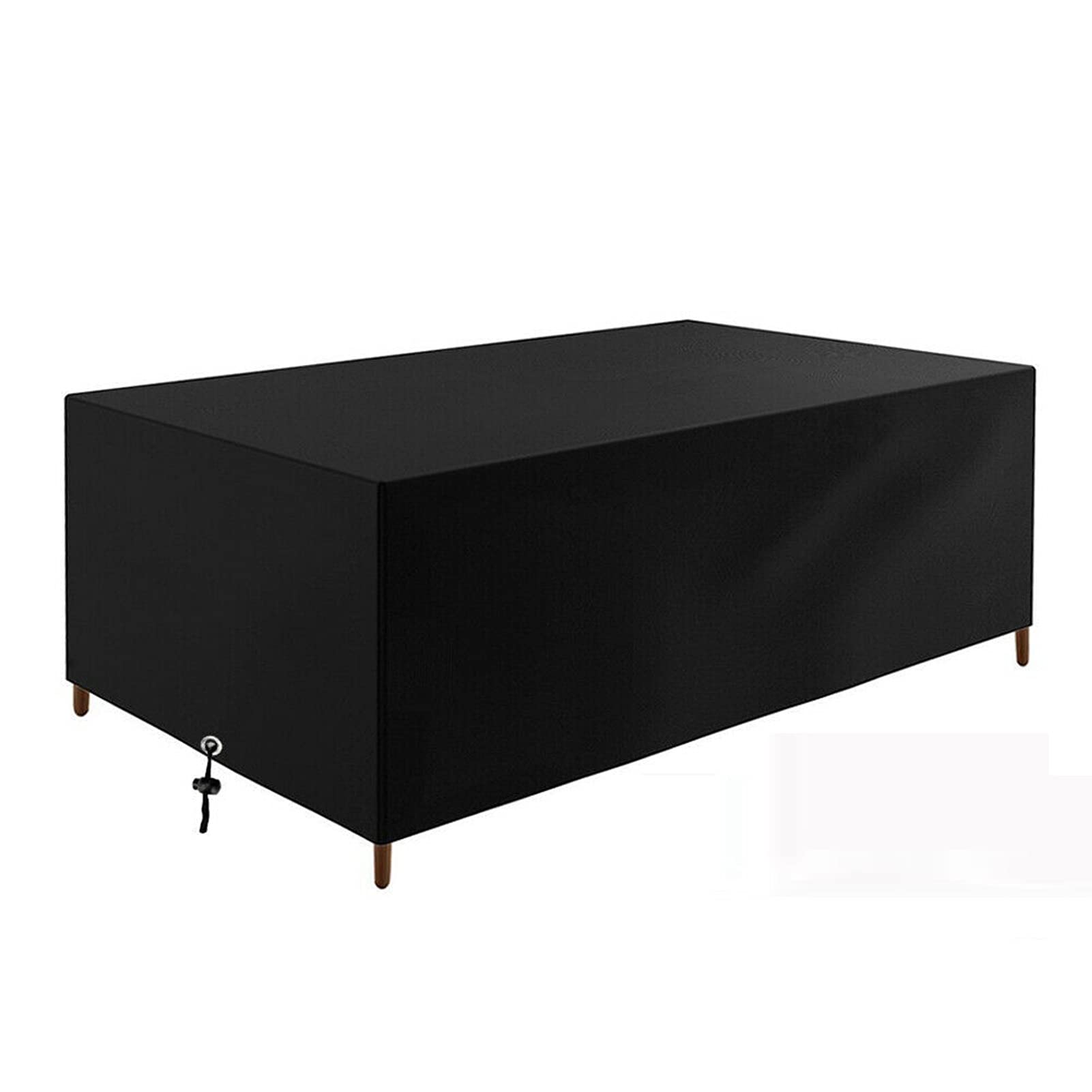 Waterproof Outdoor Sofa Cover - Dustproof & Rainproof Furniture Protector for Rattan Chairs, Tables & Sofas - Patio Garden Furniture Cover - Black (152x104x71cm) - Perfect for Backyard, Deck & Poolside Use