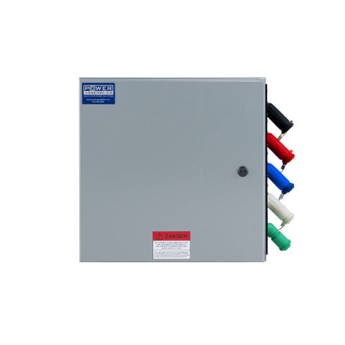 400A Double Set Screw Camlock Connector Box - 120/208V Male Neutral - Heavy Duty Power Distribution for Construction Sites & Outdoor Events