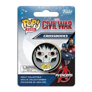 Marvel Captain America: Civil War Pop! Pins - Crossbones Collectible Pin | Perfect for Cosplay, Conventions & Marvel Fan Gifts