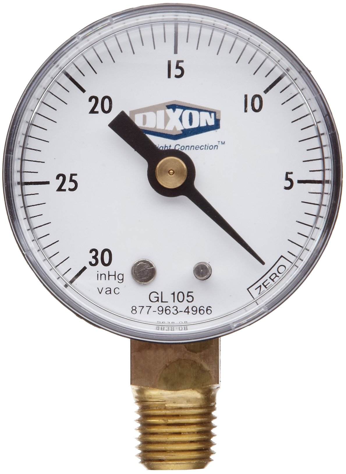 Dixon Valve GL105 Vacuum Gauge - 1/4