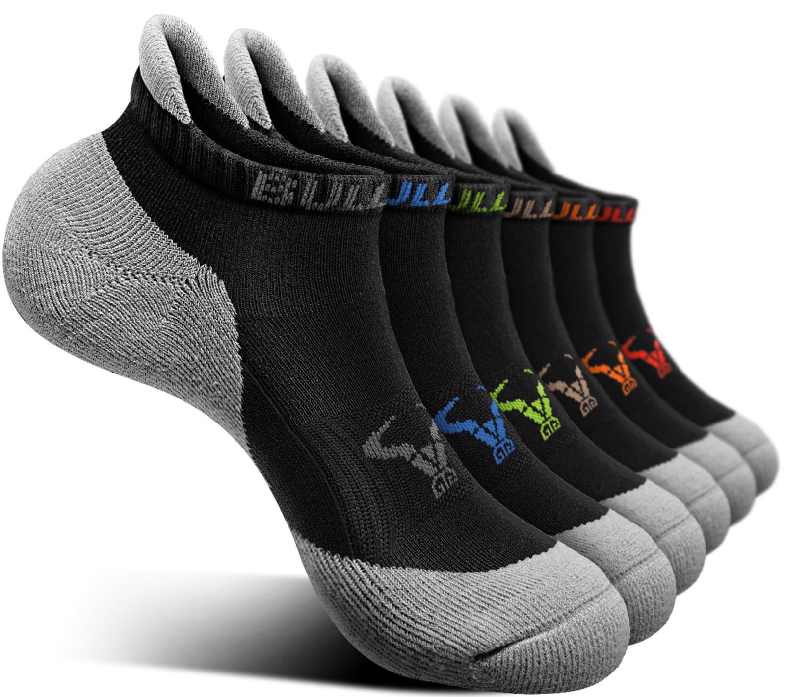 BULLIANT Women's Ankle Socks - Cushioned Athletic Socks for Running, Walking & Indoor Sports with Arch Support - Perfect for Gym, Yoga & Everyday Comfort