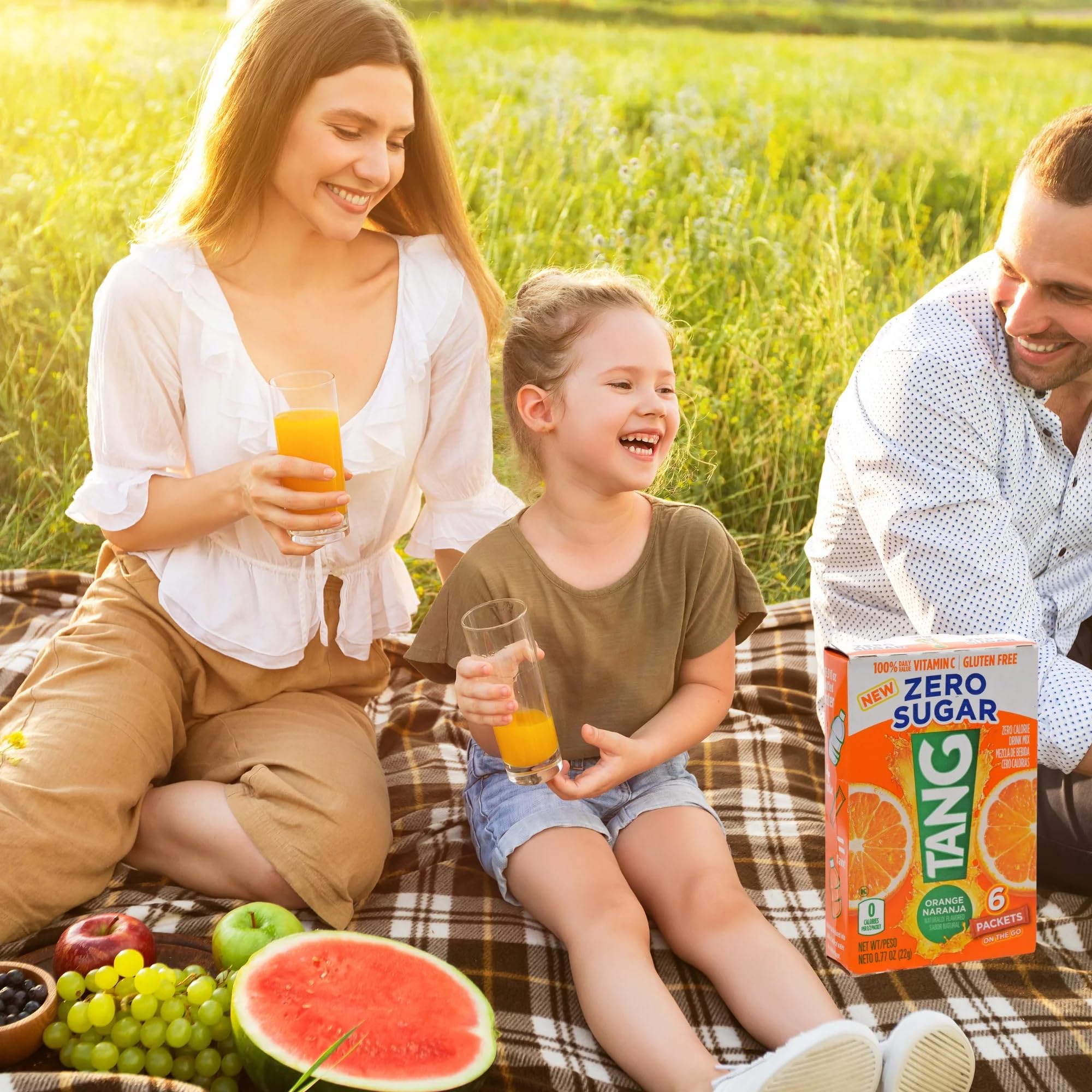 Tang On The Go Singles Drink Powder Mix - Orange Flavor, 6 Count Packets - Perfect for Travel, Camping & Quick Refreshment On The Move