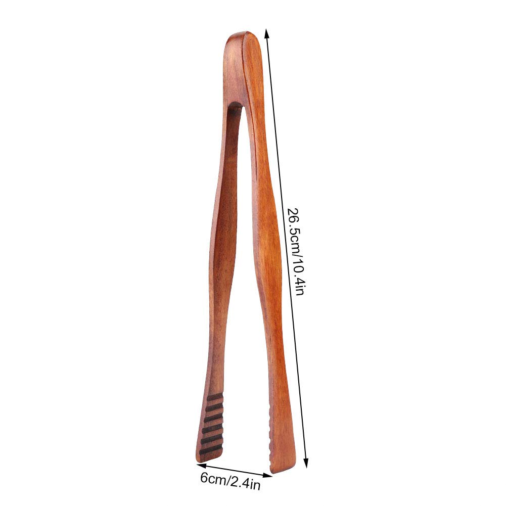 Premium Wooden BBQ Tongs - Heavy Duty Barbecue Clips for Grilling, Buffet Serving & Kitchen Use - Perfect for Steak, Bread & Food Handling at Outdoor Cookouts & Parties