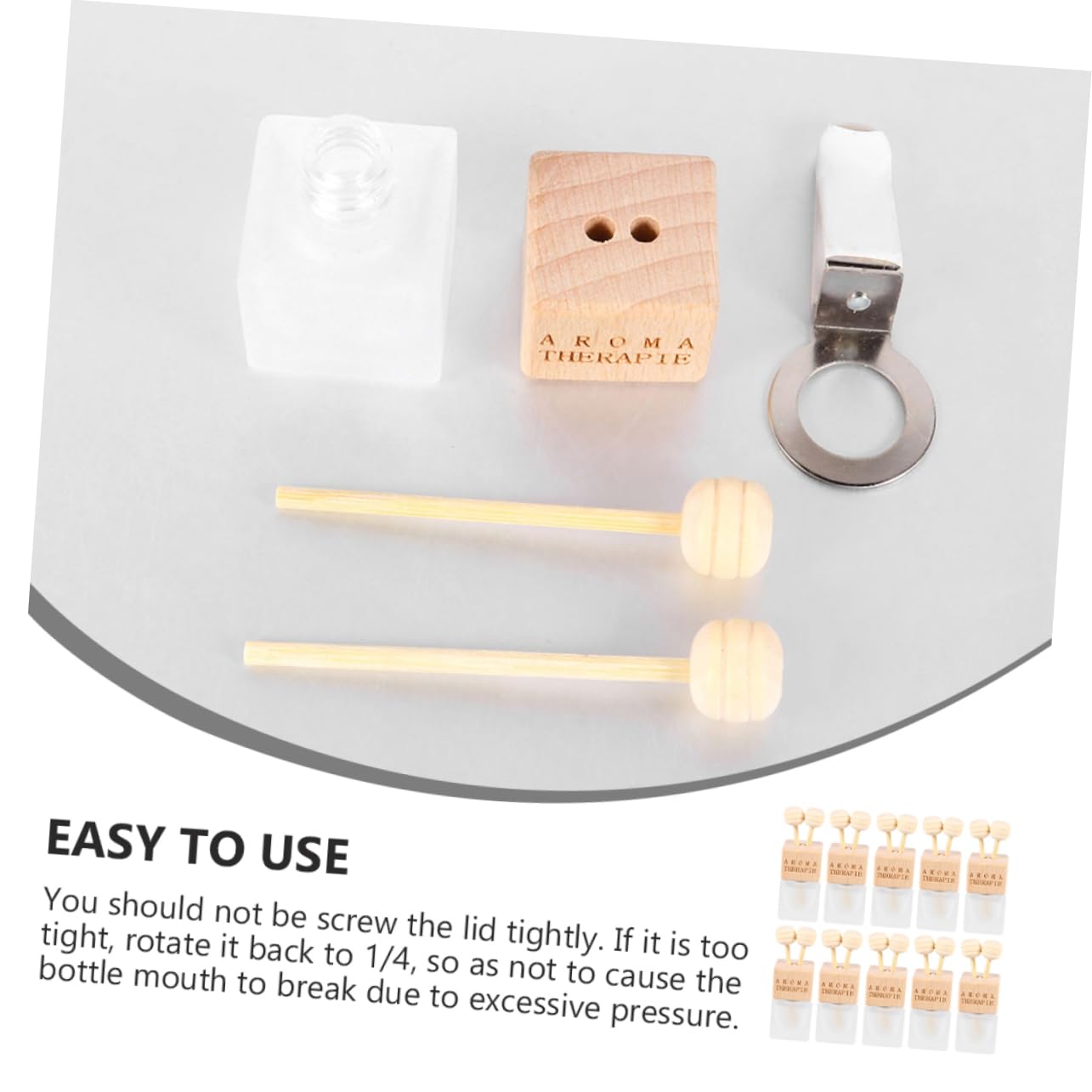 SUPVOX 30 Pack Empty Glass Bottles with Air Outlet - Refillable Perfume Bottles, Essential Oil Diffusers for Aromatherapy, Car Decor & Home Fragrance - Perfect for DIY, Gifts & Women's Aromatherapy Needs