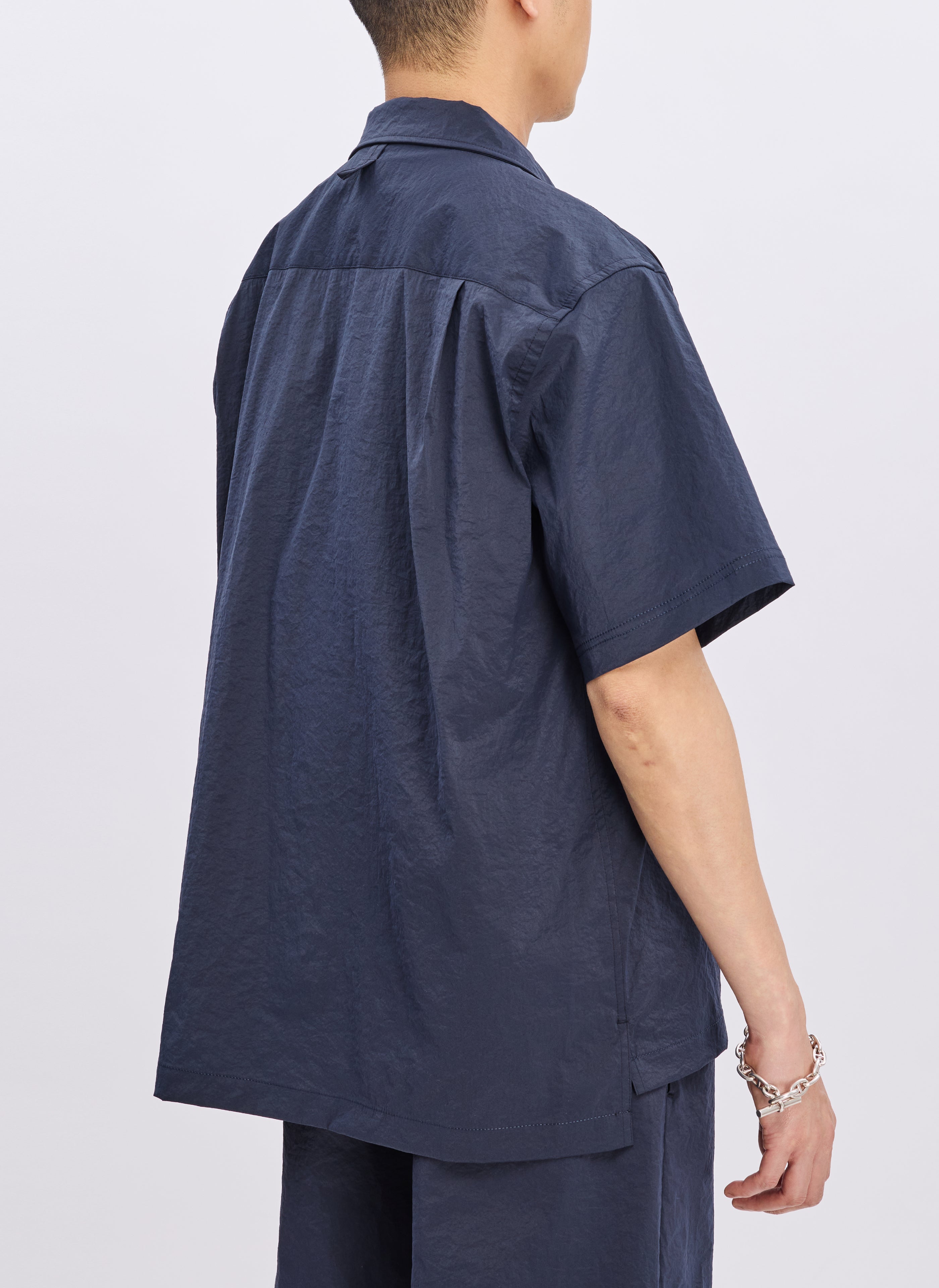 Lightweight Polyester Business Casual Resort Shirt - Breathable Open Collar Button Down for Tropical Vacations & Summer Office Wear