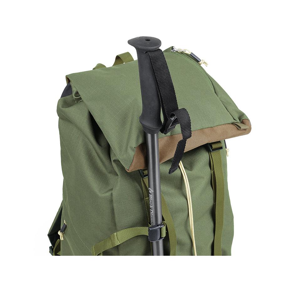 HELLOLULU Gio Utility Flap Backpack - Olive Drab Military Style Laptop Backpack for School, Work & Travel - Durable Water-Resistant Daypack for Men & Women