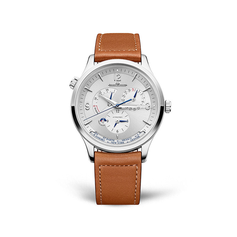 Jaeger-LeCoultre Master Control Geographic Stainless Steel Men's Watch - Luxury Automatic World Time Watch for Business Travel & Formal Occasions