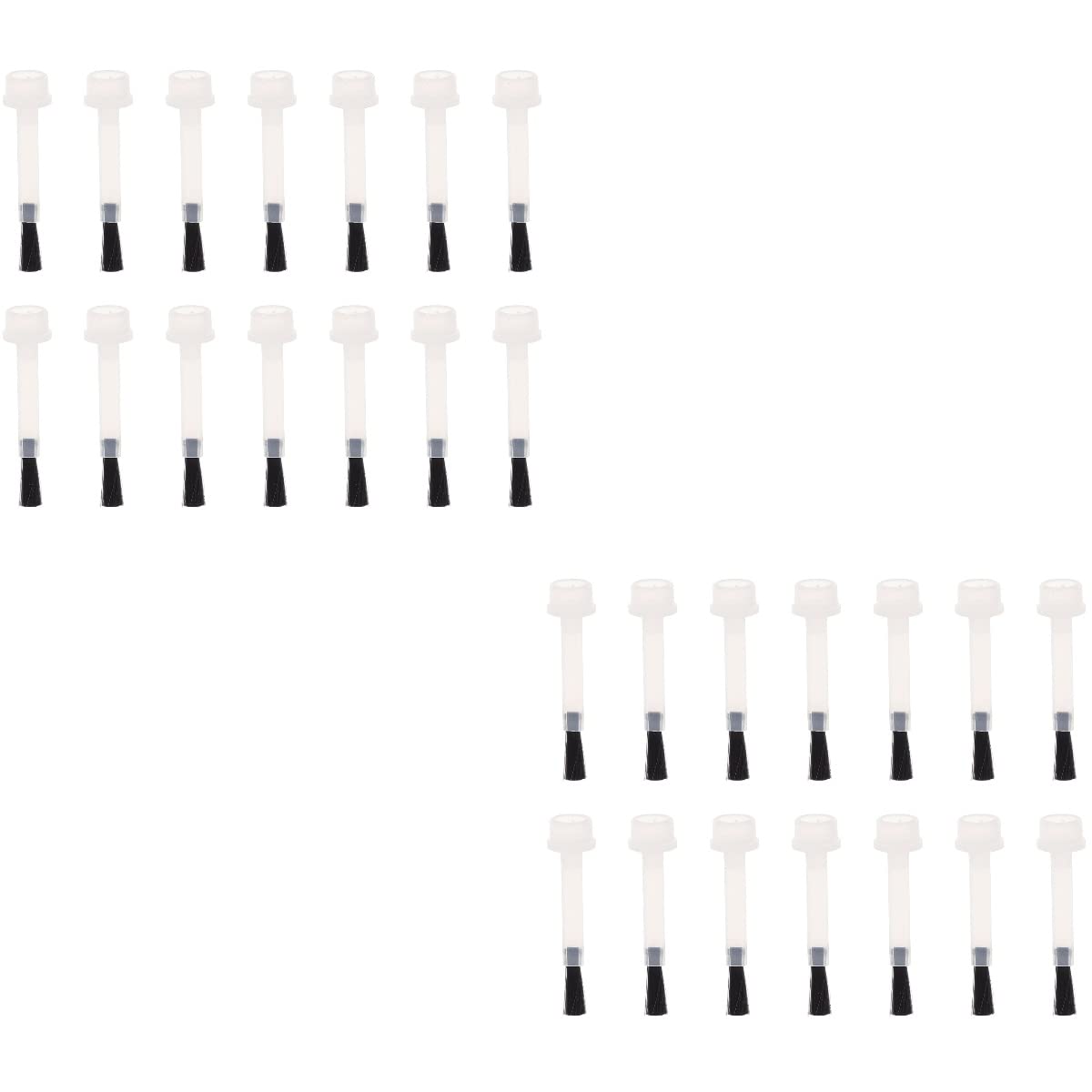 FOMIYES 40 Pcs Nail Polish Replacement Brush Set - Professional Gel Polish Bottle Brushes for Manicure & Nail Art - Portable Nail Supplies for Home Salon & DIY Nail Care