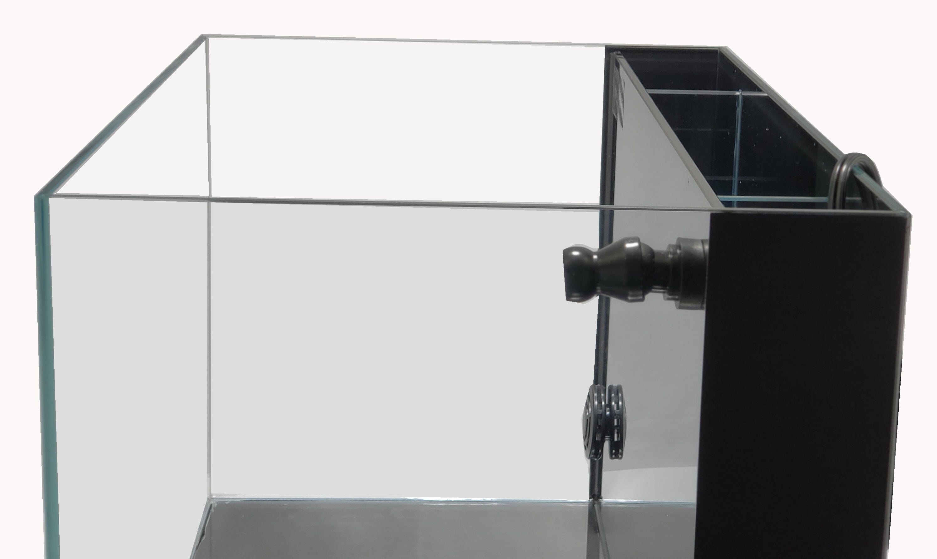 Lifegard Aquatics 4.14 Gallon CRYSTAL 45 Degree Low Iron Ultra Clear Glass Aquarium Tank - Perfect for Betta Fish, Shrimp, or Small Aquatic Plants