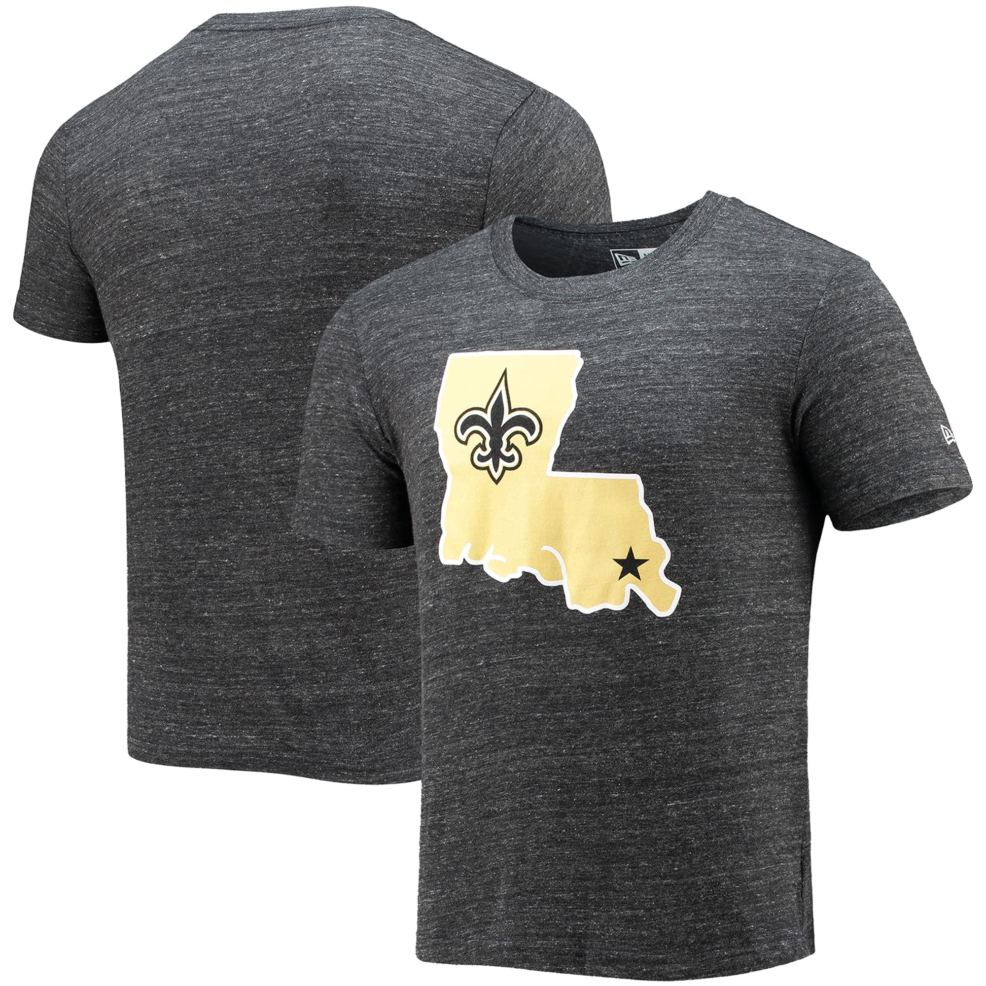 New Era Men's Heathered NFL Alternative Logo Tri-Blend T-Shirt - Comfortable Cotton Blend Tee for Football Fans, Game Day Outfits & Casual Wear