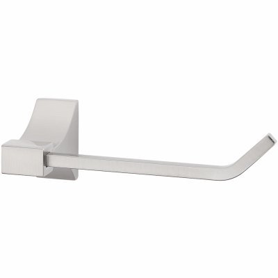Highboy Home Pointe Toilet Paper Holder, Brushed Nickel - Bathroom Tissue Roll Dispenser for Modern & Traditional Home Decor