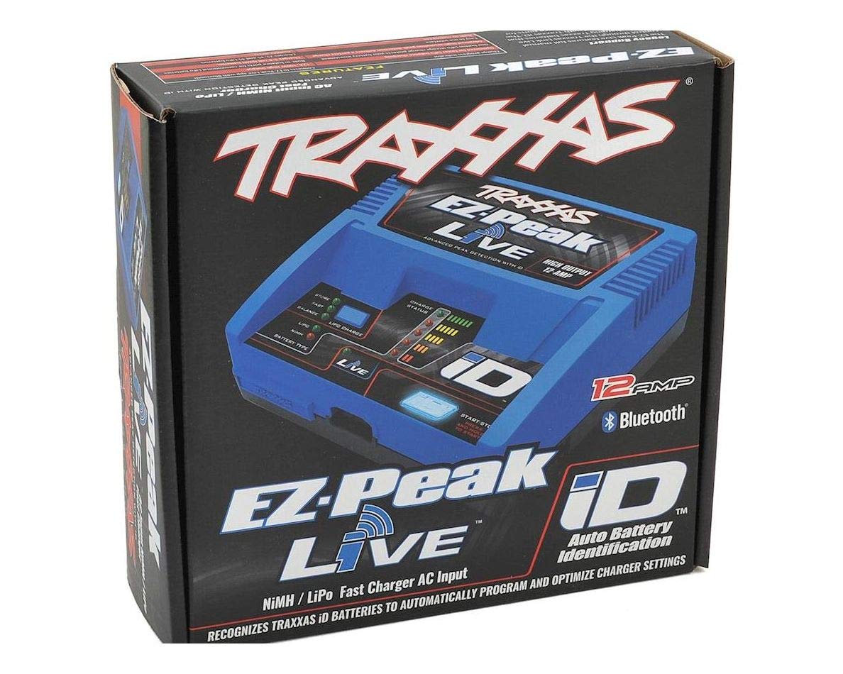 TRA2971 EZ-Peak Live Multi-Chemistry Battery Charger (4S/12A/100W) - Fast & Reliable Charging for LiPo, LiFe, NiMH, Pb Batteries - Perfect for RC Cars, Drones, and Power Tools