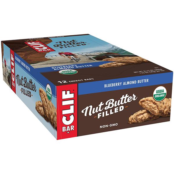Clif Bar Nut Butter Filled Energy Bars - Organic Protein Snack for Hiking, Running & Outdoor Activities - Gluten Free & Non-GMO - 12 Pack (Variety Flavors) - Perfect for On-The-Go Nutrition & Workout Fuel