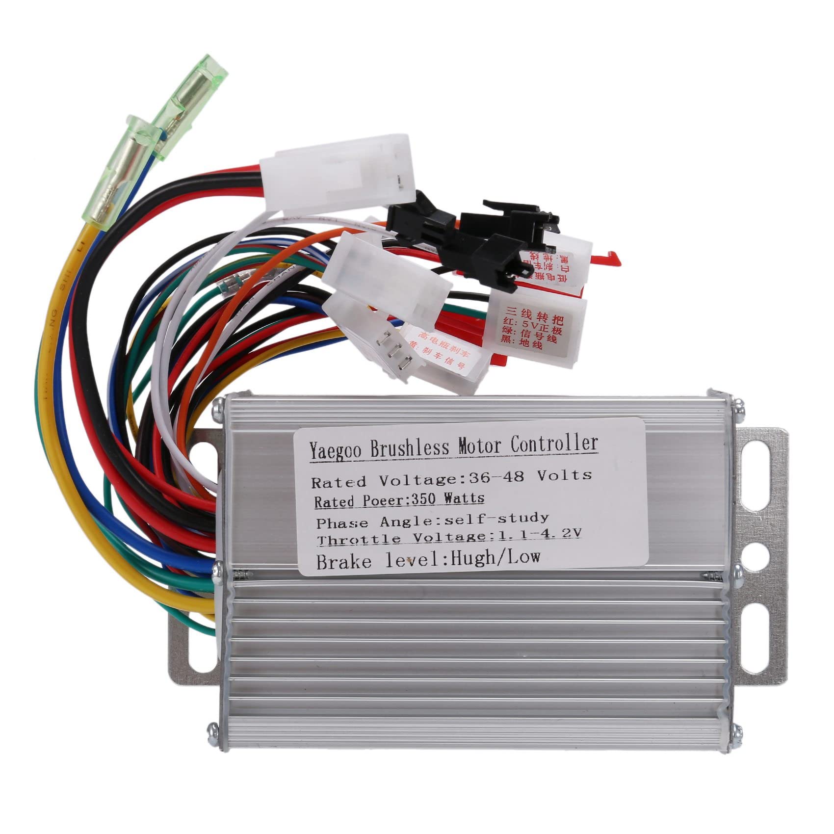36V/48V 350W Brushless DC Motor Controller for Electric Bikes & E-Scooters - Waterproof & Durable E-Bike Accessory (White) - Perfect for Commuting, Off-Road & Urban Riding
