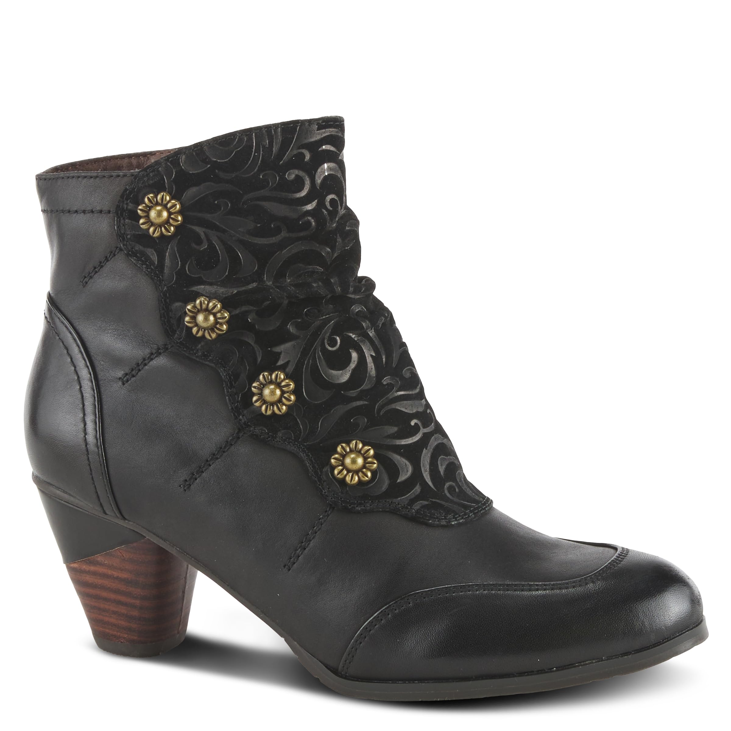 L'Artiste by Spring Step Women's Belgard Ankle Bootie - Stylish Comfort Boots for Women, Fashionable Low Heel Ankle Booties - Perfect for Office, Casual Outings & Fall/Winter Wear