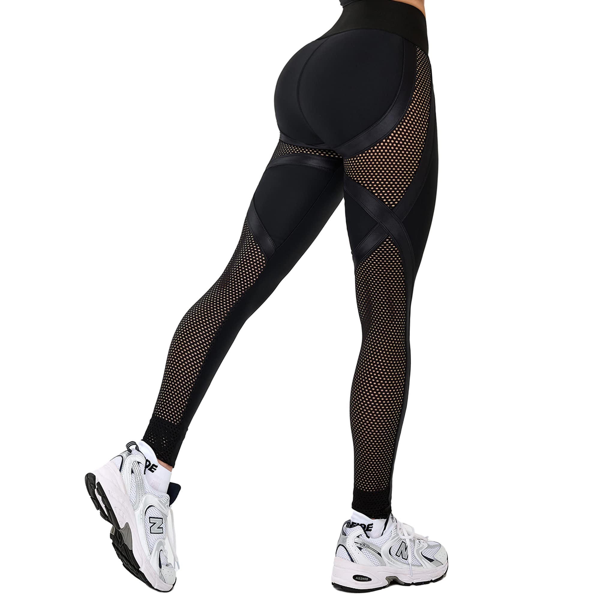 Premium Women's Mesh Leggings - High-Quality Workout Leggings for Gym, Yoga & Running | Breathable & Comfortable Fitness Leggings for Women | Perfect for Workouts, Lounge & Everyday Wear