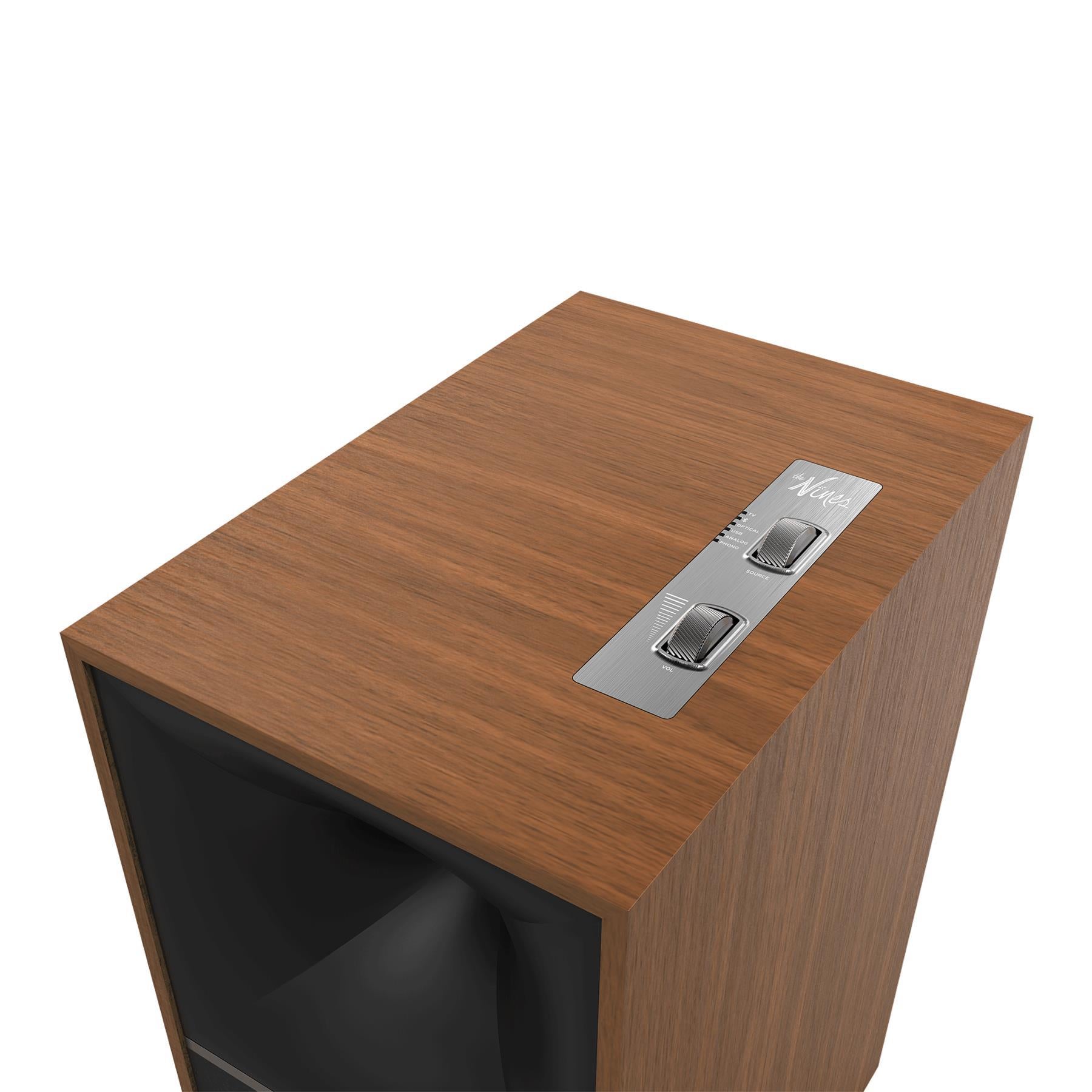 Klipsch The Nines Powered Bookshelf Speakers - High-Fidelity Audio with Bluetooth & USB | Perfect for Home Theater, Music Studio & Gaming Setup