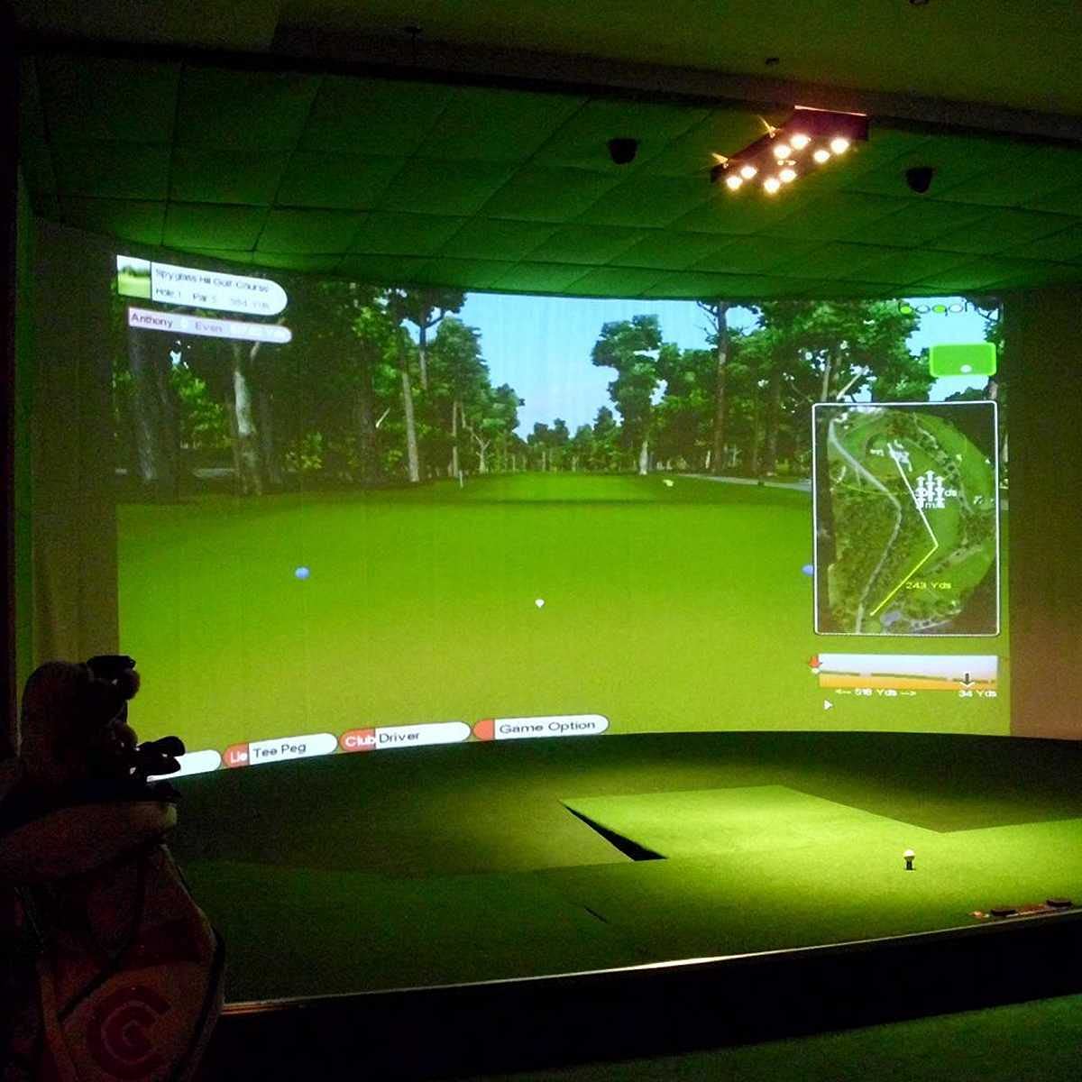 Premium Indoor Golf Simulator Impact Screen - 300x200cm Large Projection Curtain for Golf Practice & Training | Perfect for Home & Commercial Golf Simulators, Driving Ranges & Backyard Practice