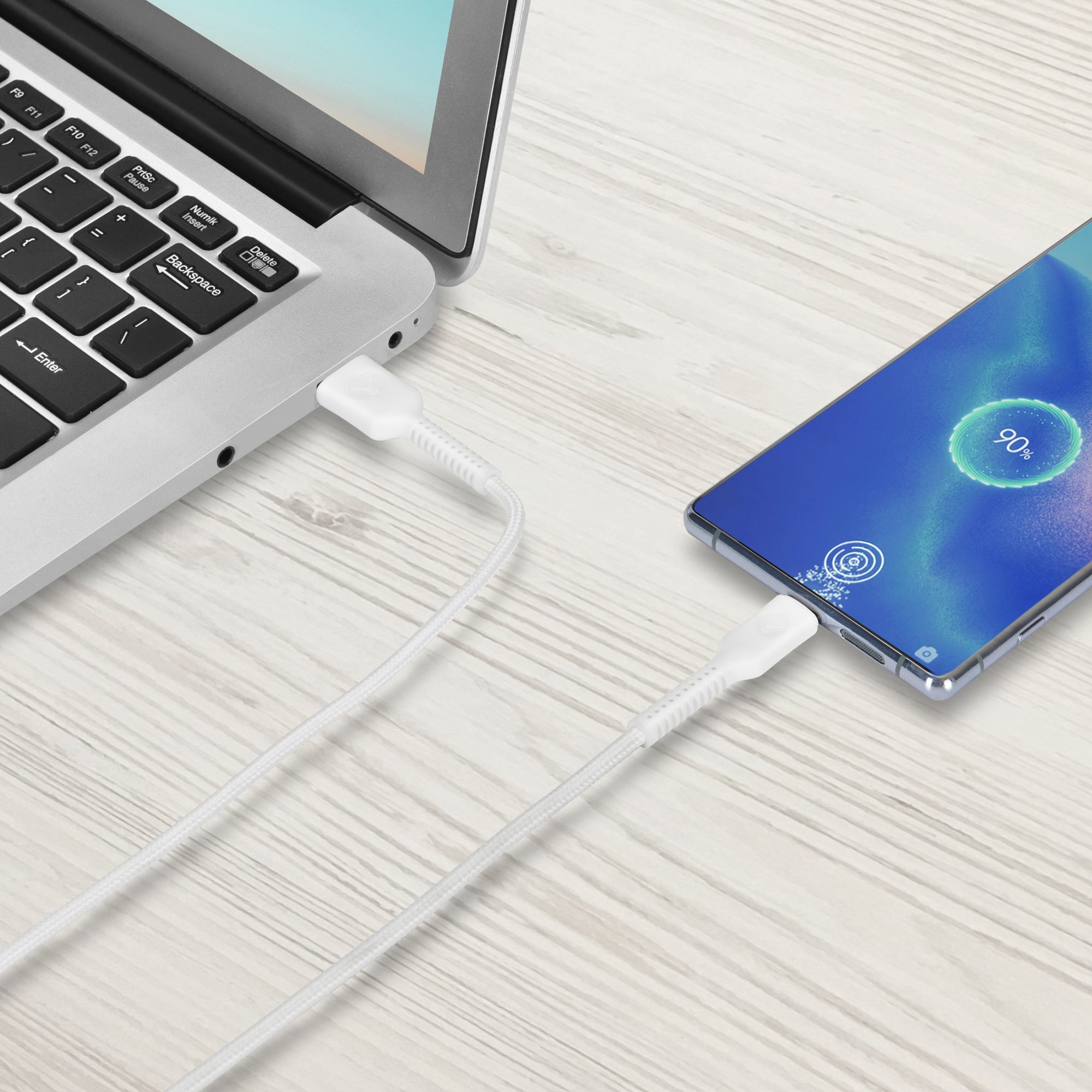 Bonelk Durable 60W Fast Charging USB A to USB C Cable (6.6ft/2m) with Easy-Grip Design - Perfect for Smartphones, Tablets & Laptops at Home, Office or Travel