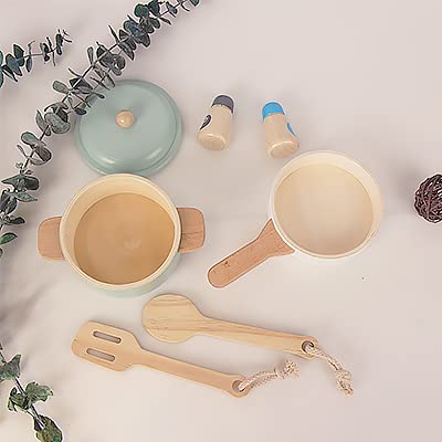 Premium Wooden Toddler Play Kitchen Set with Utensils & Accessories, Montessori Pretend Cooking Toy, Educational Gift for Kids 3+, Perfect for Home, Preschool & Daycare Playtime