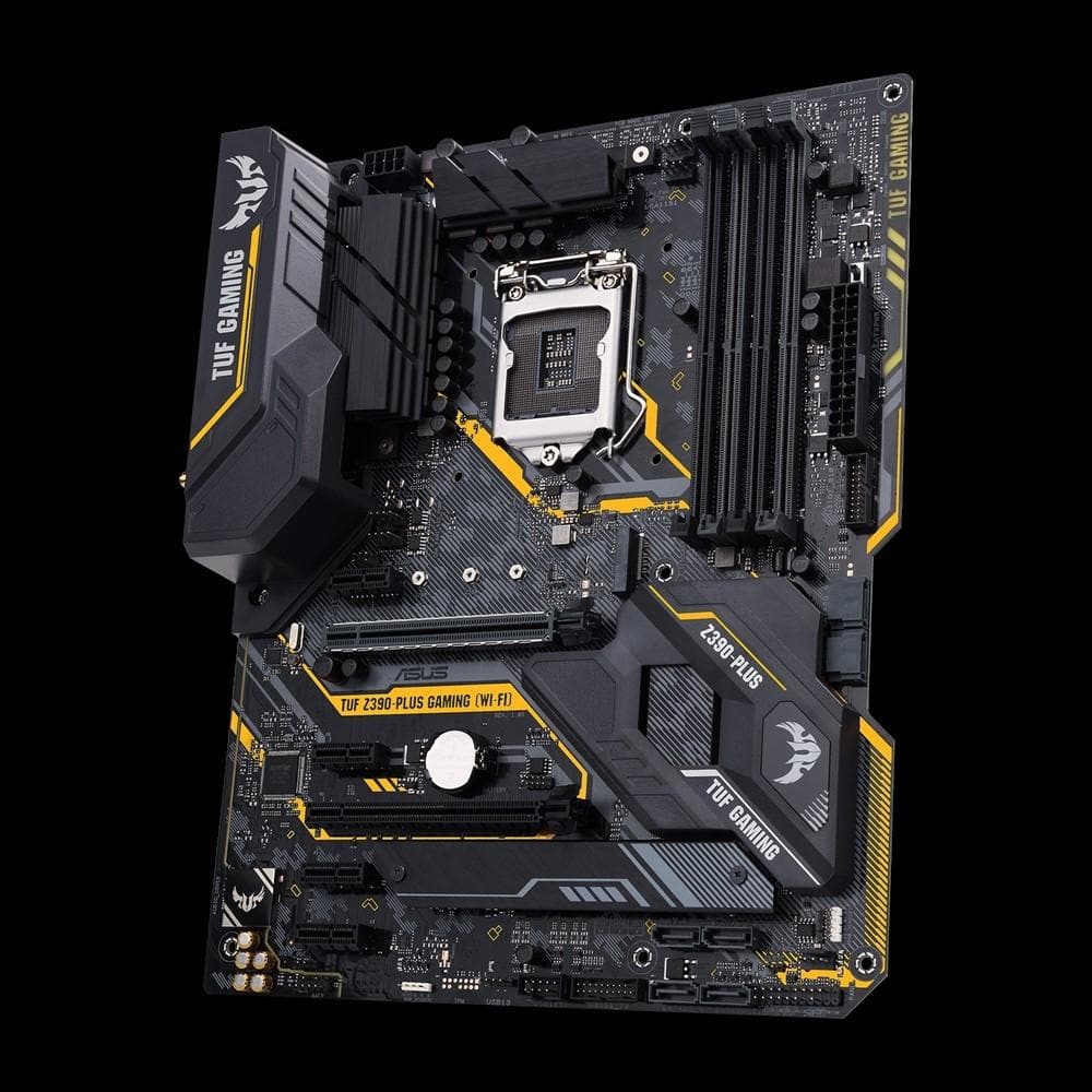 ASUS TUF Z390 PLUS GAMING (WI-FI) ATX Motherboard - Intel LGA 1151, DDR4, Dual M.2, USB 3.1 Gen2 - Perfect for PC Gaming & Streaming Builds