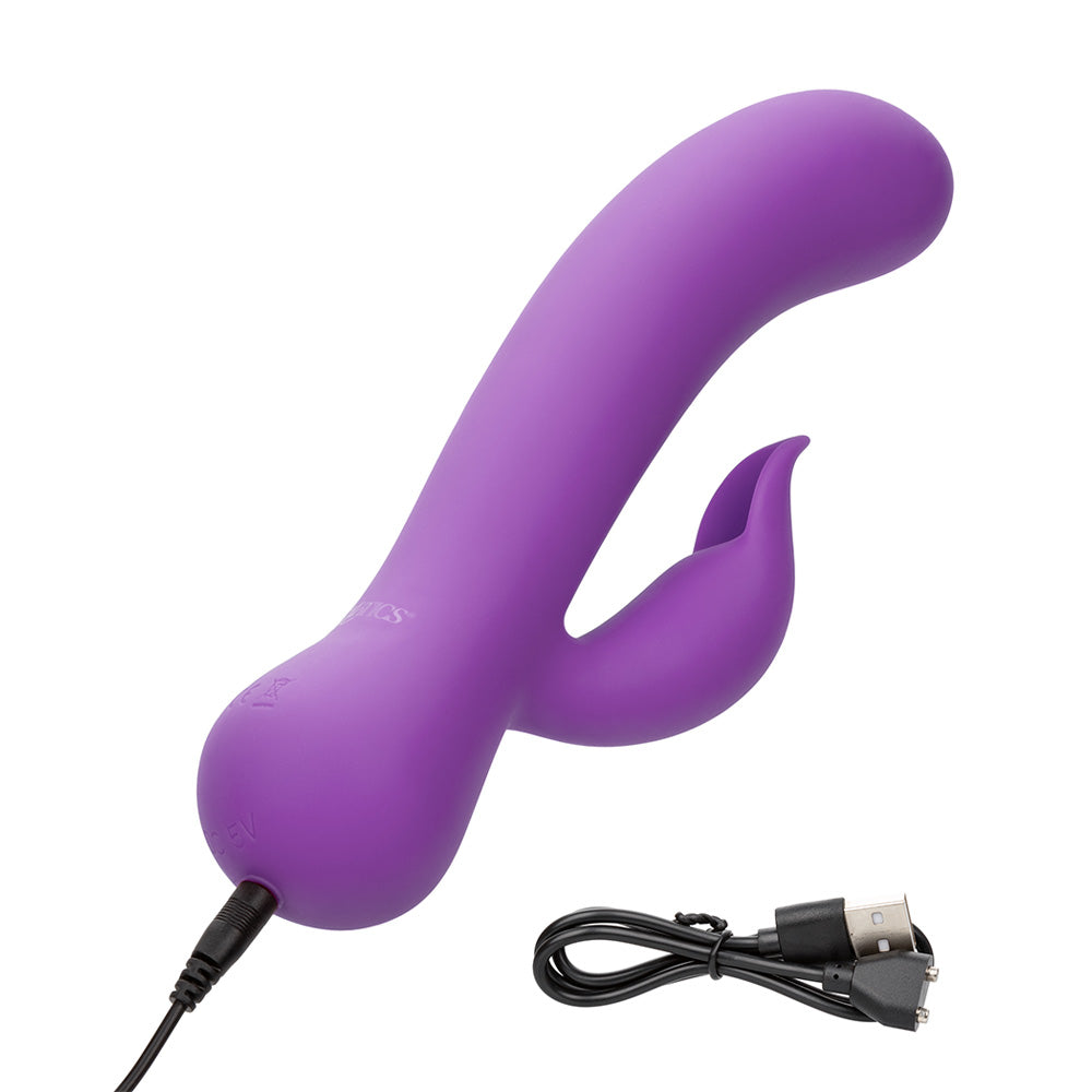 Pleaser Turbo Rabbit Rechargeable Vibrator - Powerful Dual Stimulation for Women, G-Spot & Clitoral Pleasure - Perfect for Couples Play & Solo Use