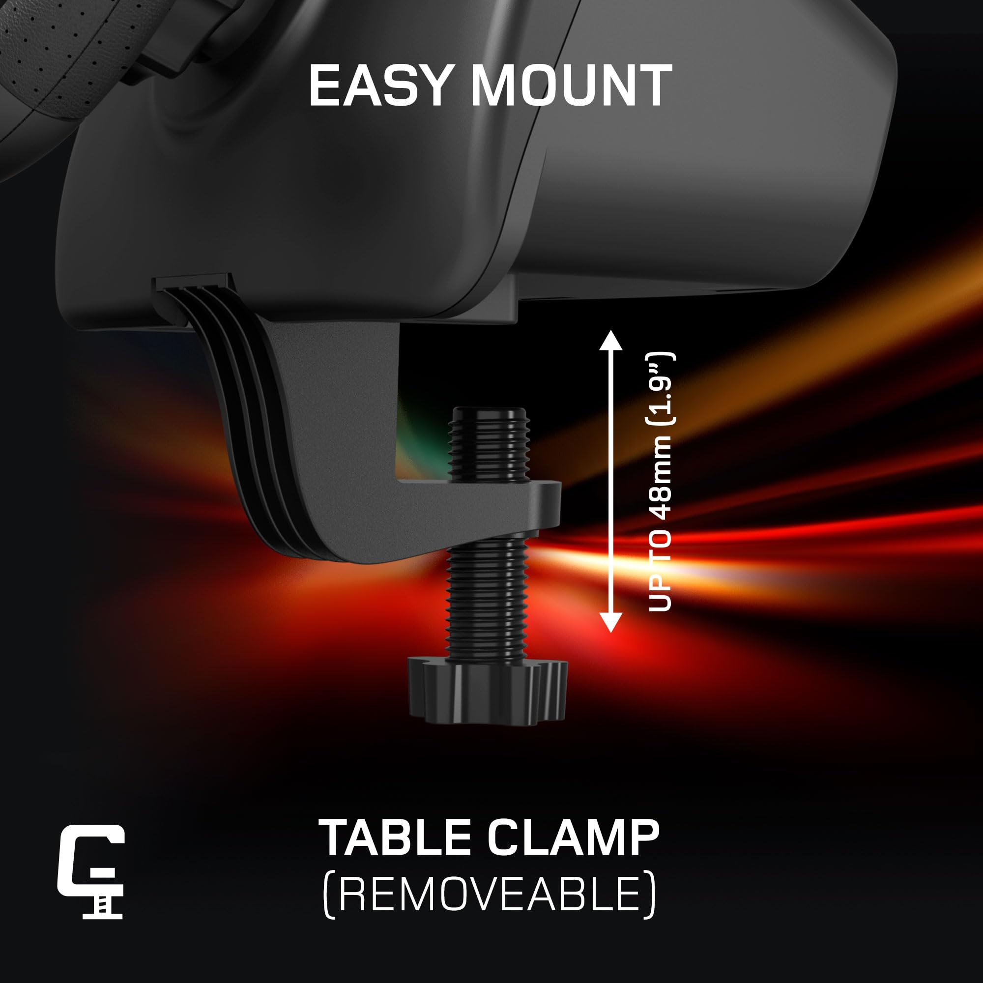 BASEKAMP AERO Racing Wheel Dock for PS5, PC, Steam Deck - Auto Centering - GT7 Compatible - Perfect for Racing Simulators